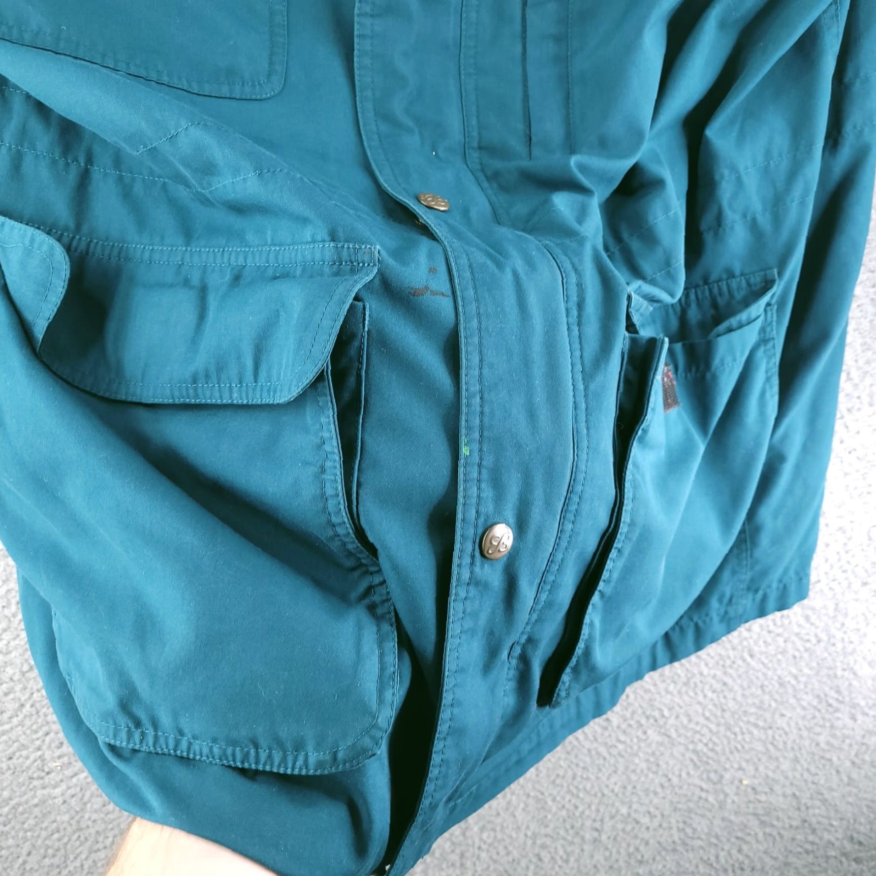 Eddie Bauer VINTAGE Eddie Bauer Jacket Mens XL Green Blue 90s Retro Poly Blend Camp Long Size US XL / EU 56 / 4 - 6 Thumbnail