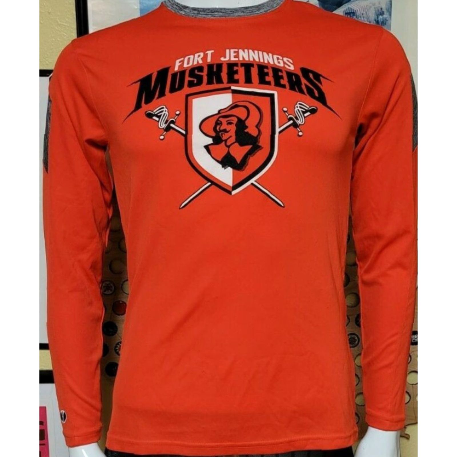 Holloway Fort Jennings Musketeers Long Sleeve T Shirt Small S Orange Holloway Graphic Tee Mens Size US S / EU 44-46 / 1 - 2 Thumbnail