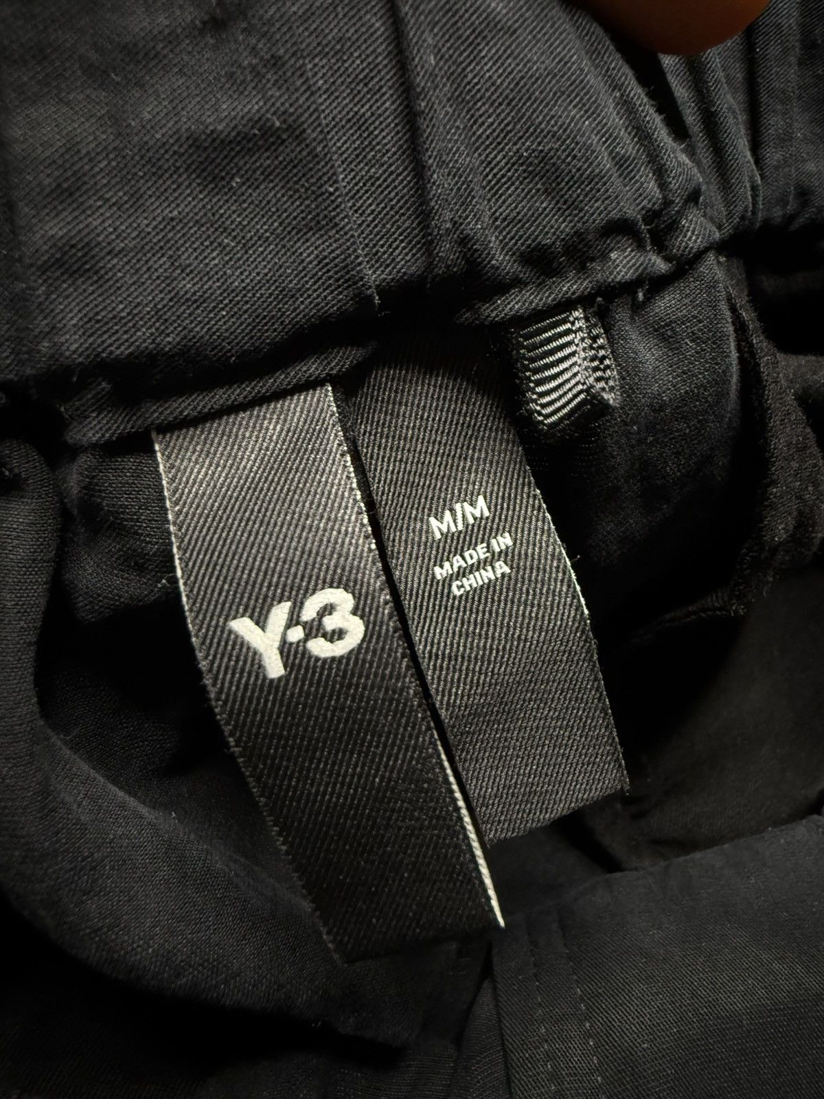 Y-3 Y-3 Washed Black Crinkle Belted Utility Cargo Pants Size US 32 / EU 48 - 8 Thumbnail