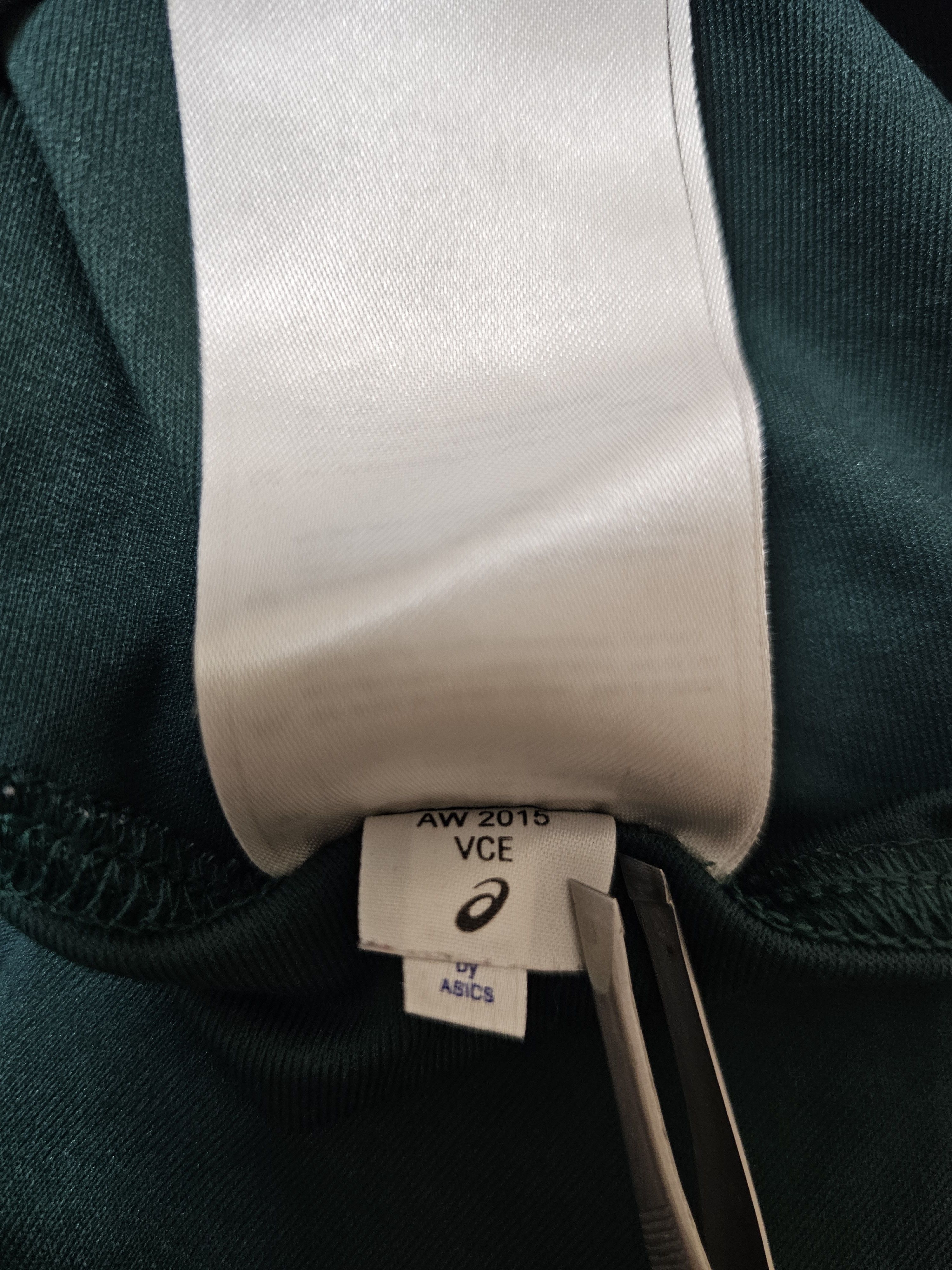 Asics SOUTH AFRICA RUGBY JERSEY 2015 WORLD CUP UNION RUGBY JERSEY Size US XL / EU 56 / 4 - 9 Thumbnail
