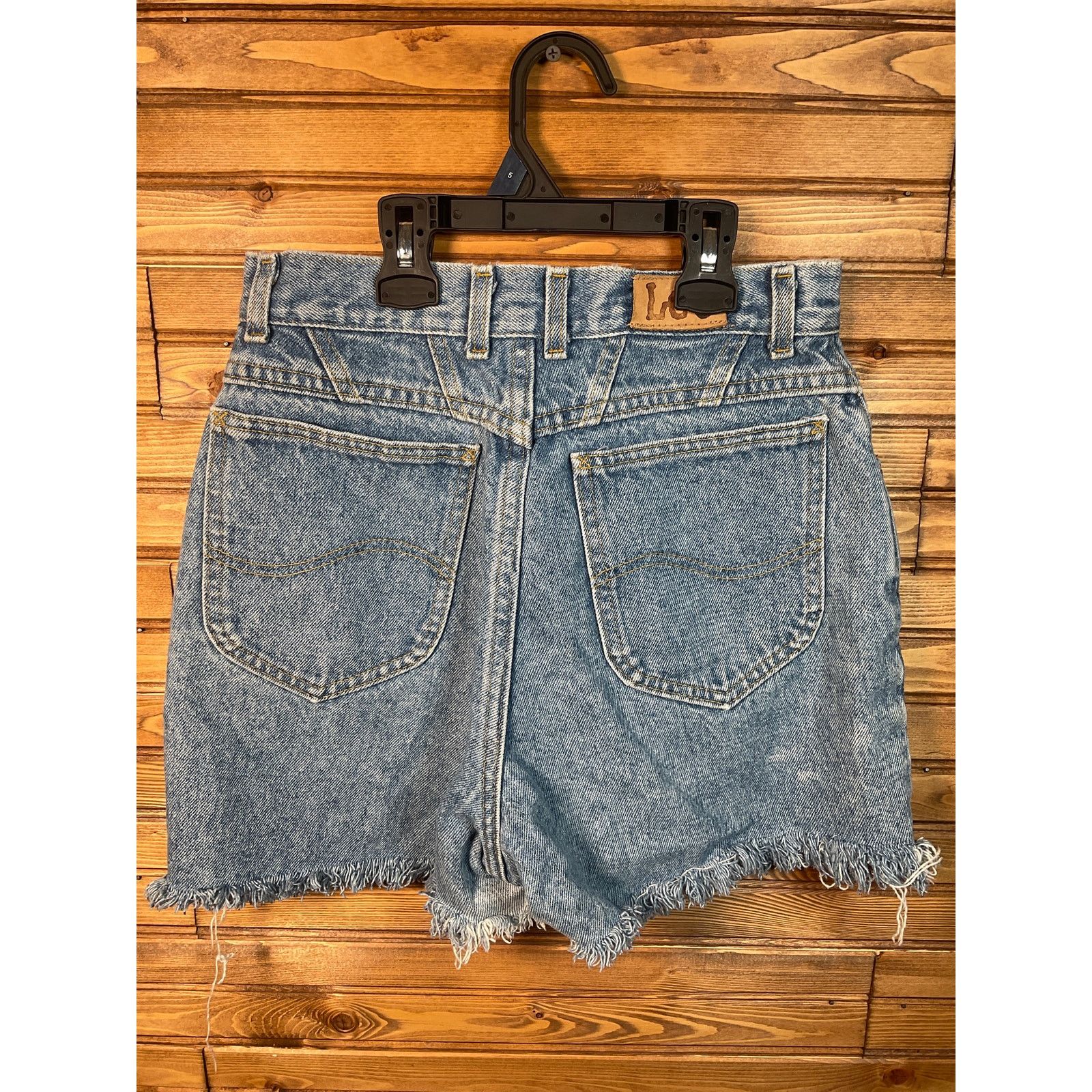 Lee Vintage 1970s Lee R Mr Denim Cut Off Shorts 27.5 Waist High Size 27" / US 4 / IT 40 - 5 Thumbnail
