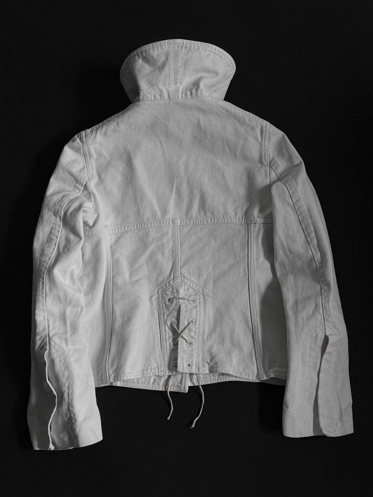 Gucci Rare 00s Gucci by Tom Ford White Denim Jacket Size S / US 4 / IT 40 - 10 Thumbnail