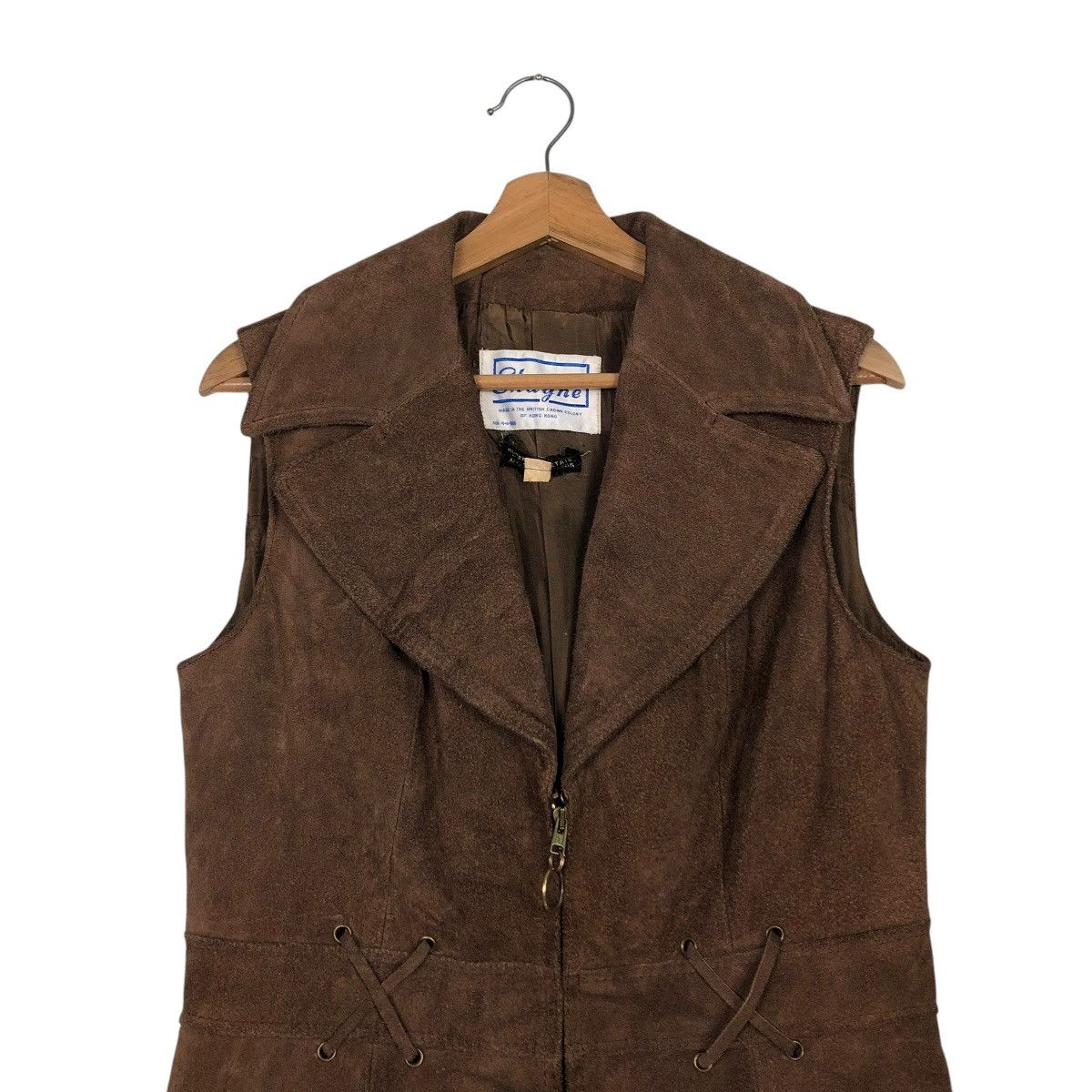 Japanese Brand VINTAGE BIKER LEATHER JACKET SLEEVE LESS SHYNE ISSEY MIYAKE Size US M / EU 48-50 / 2 - 5 Thumbnail