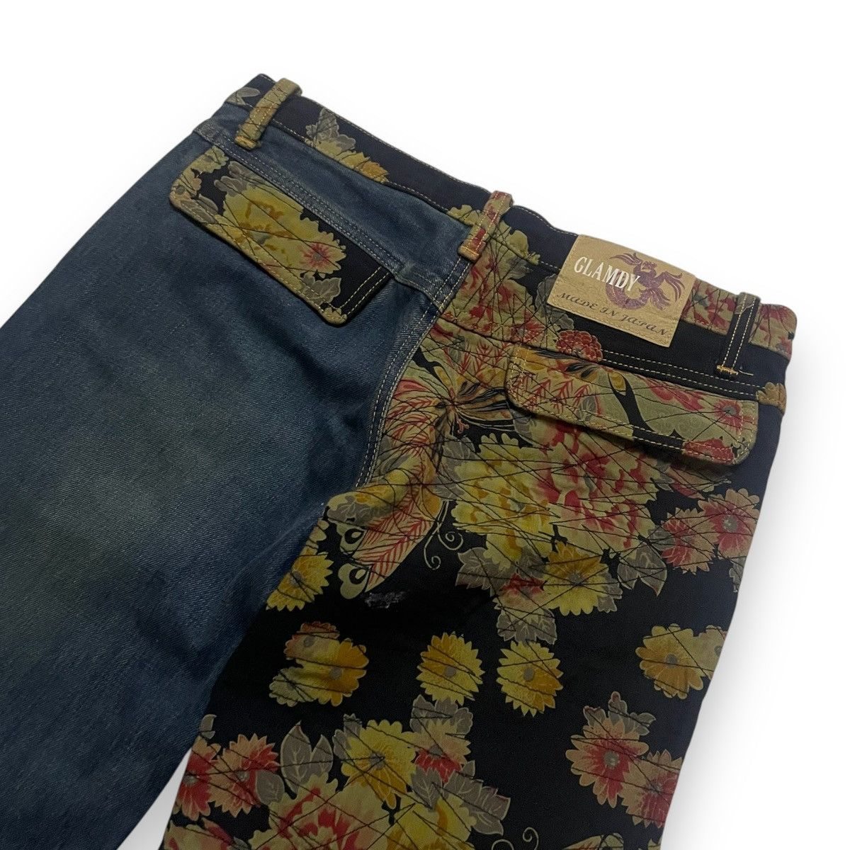 If Six Was Nine ORIGINAL FLARE JAPAN GLAMDY RECONSTRUCTED SPLIT (31x29) Size US 31 - 8 Thumbnail