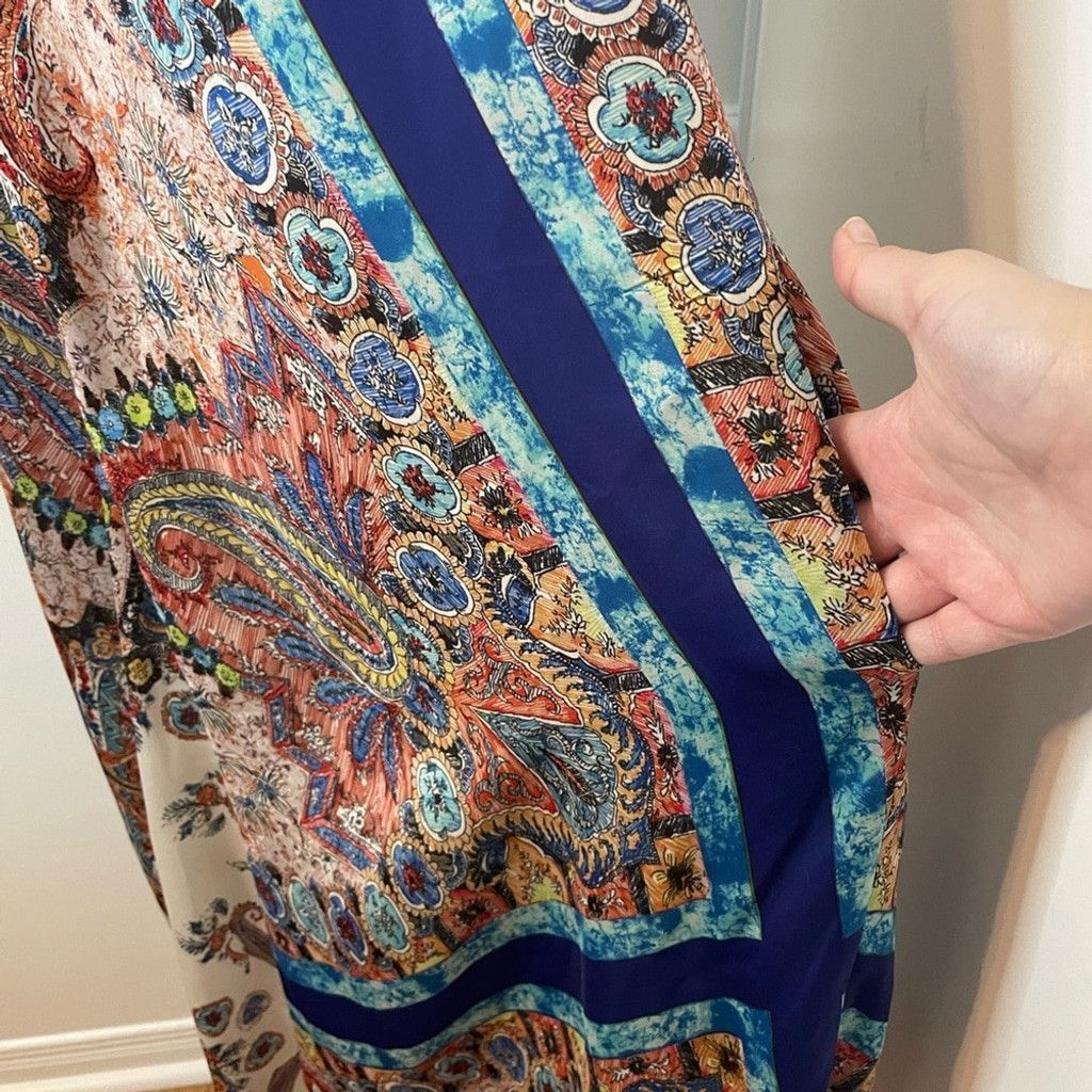 Zara Zara Scarf Style Paisley Satin Dress S Size S / US 4 / IT 40 - 4 Thumbnail