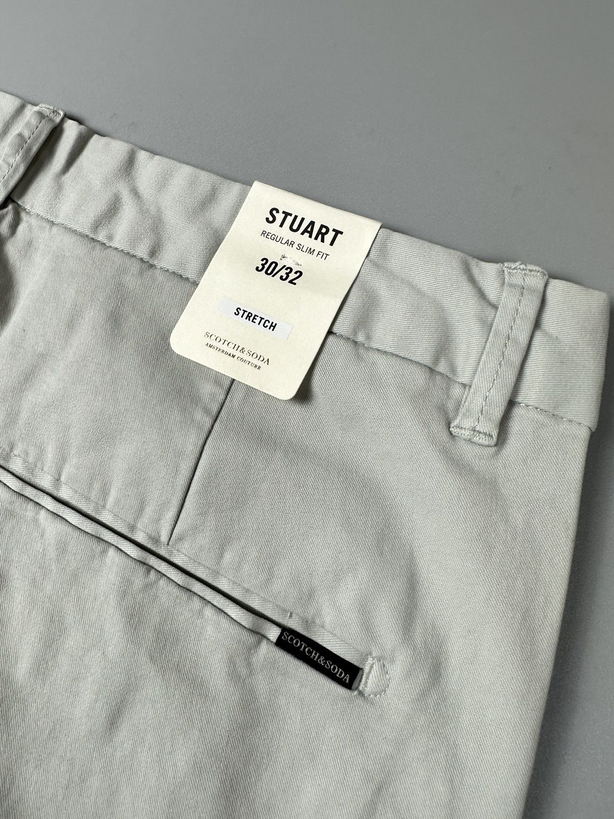 Scotch & Soda Scotch&Soda Light Gray Formal Chinos Size US 30 / EU 46 - 3 Thumbnail