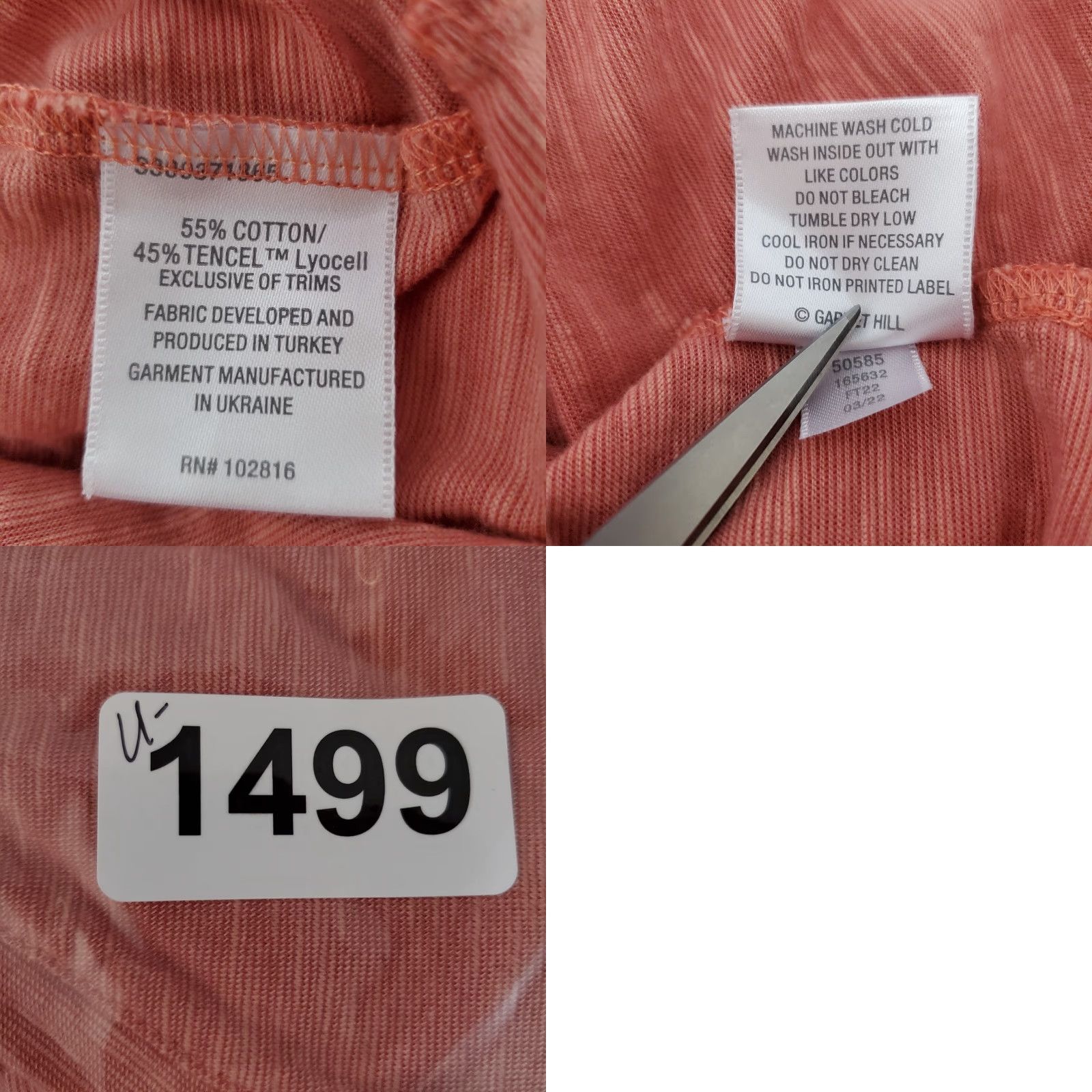 Vintage VINTAGE Garnet Hill Dress Women L Dusty Pink V Neck Sleeveless Midi Coastal Minimalist Dress Ladies L Pink Coastal Minimalist Craftsmanship Size L / US 10 / IT 46 - 9 Thumbnail