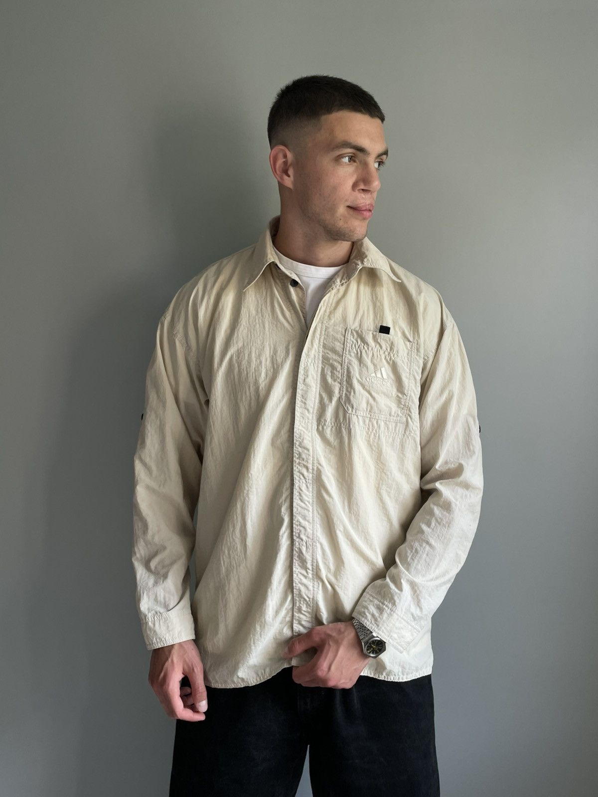 Adidas Vintage 99’ Adidas Adventure Transformer Button Up Shirt Size US M / EU 48-50 / 2 - 2 Thumbnail
