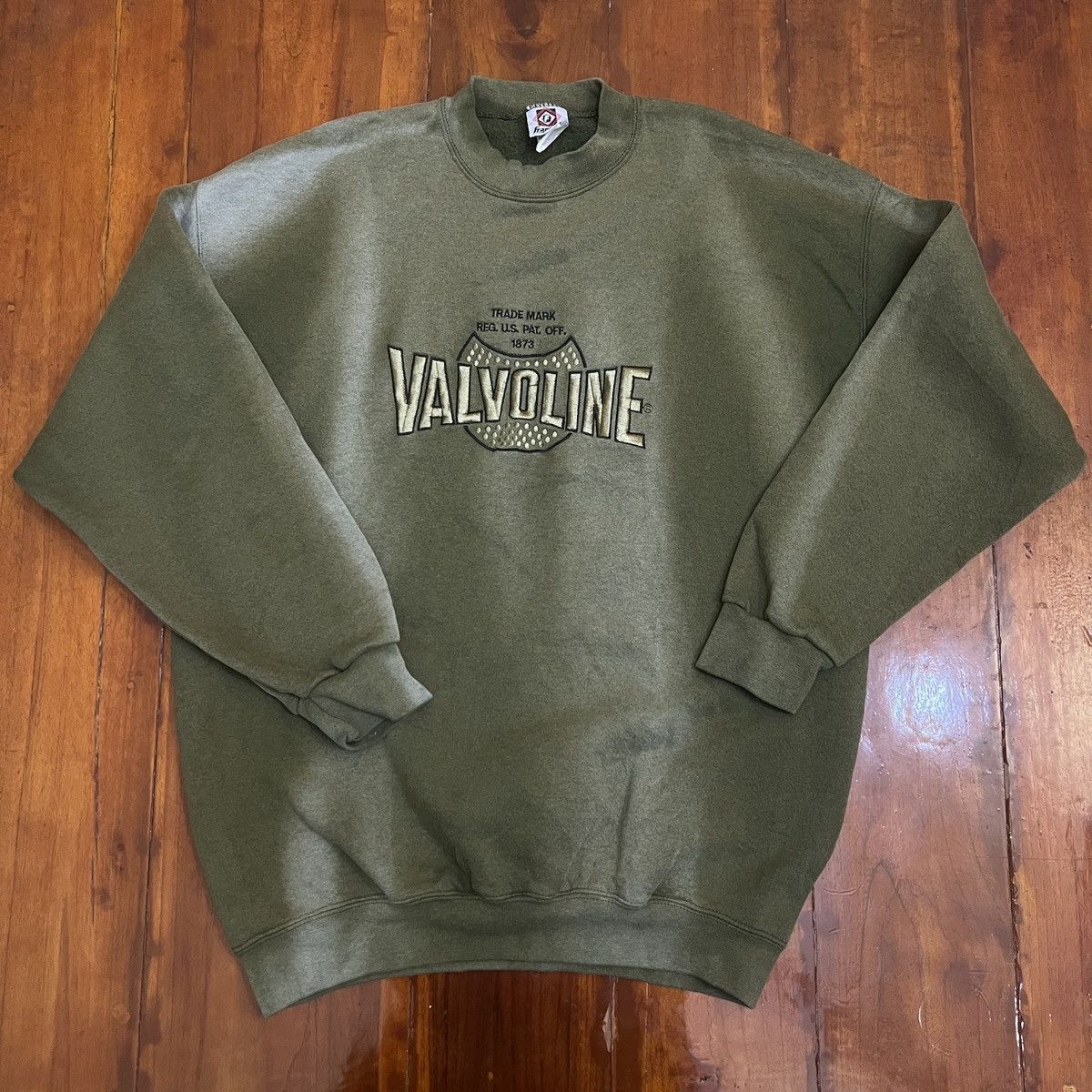 NASCAR Vtg Valvoline Sweatshirt SunFaded Size US XL / EU 56 / 4 - 1 Thumbnail