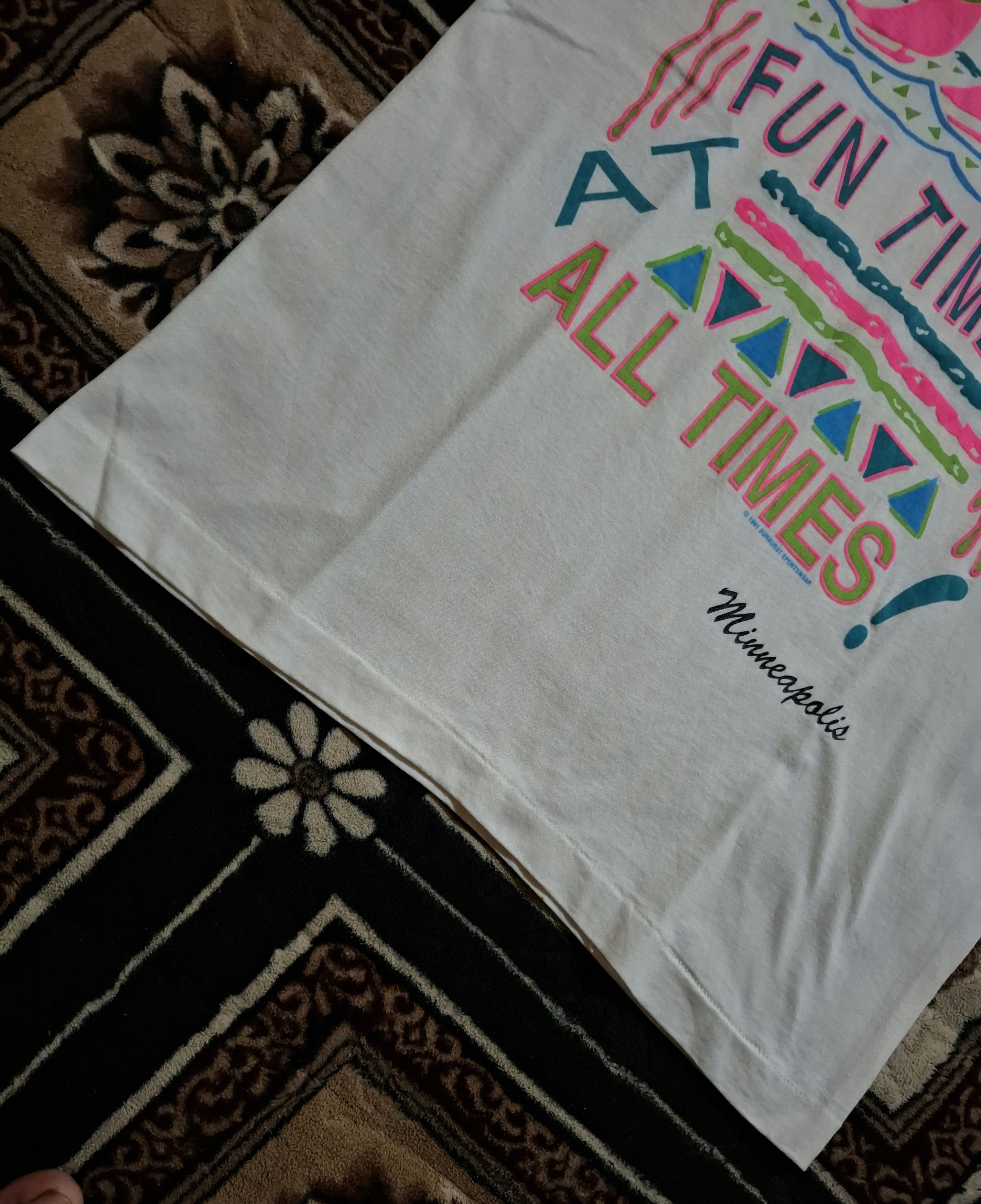 Vintage ​Vintage 1991 Screen Stars Best Single Stitch T-Shirt Size US M / EU 48-50 / 2 - 9 Thumbnail