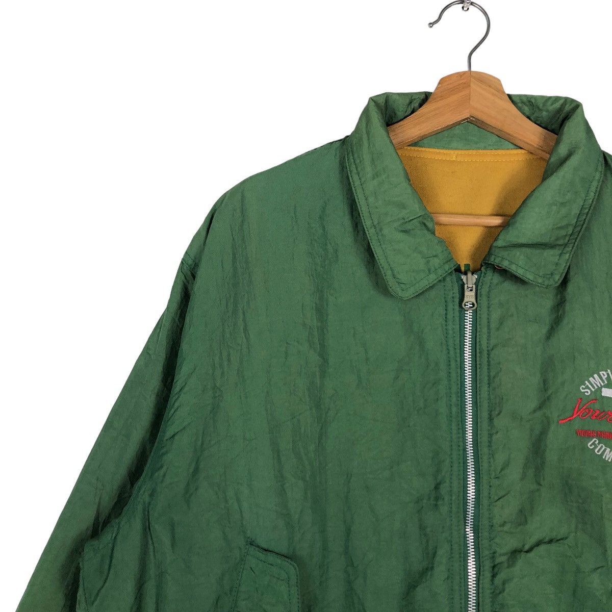 Hysteric Glamour 🔥90’s Vintage Reversible Bomber Jacket Communication Japan Size US L / EU 52-54 / 3 - 6 Thumbnail