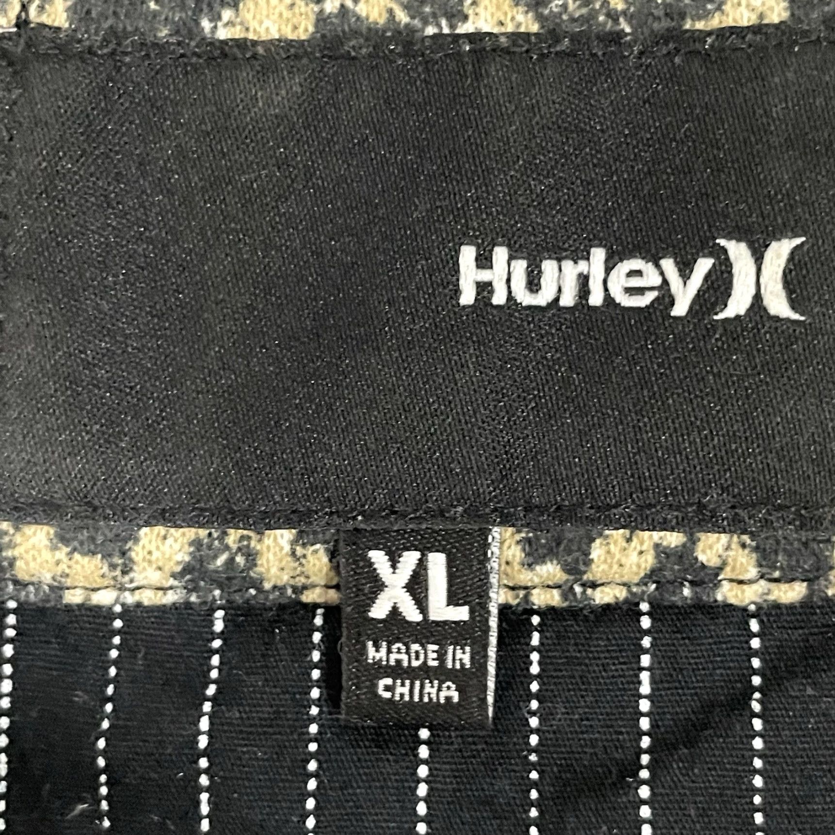 Hurley Hurley Blazer Size XL Black/Brown Chevron Cotton Blend Lightweight Button Up Unlined Size XL / US 12-14 / IT 48-50 - 3 Thumbnail