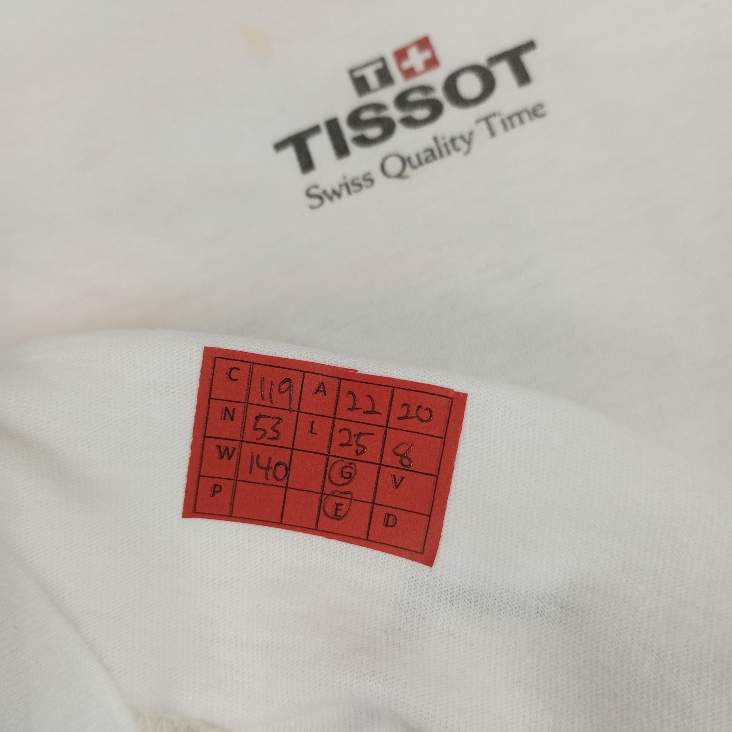 Tissot × Vintage Tissot Watch Brand Backprint Art Style Tshirt Size US L / EU 52-54 / 3 - 10 Thumbnail
