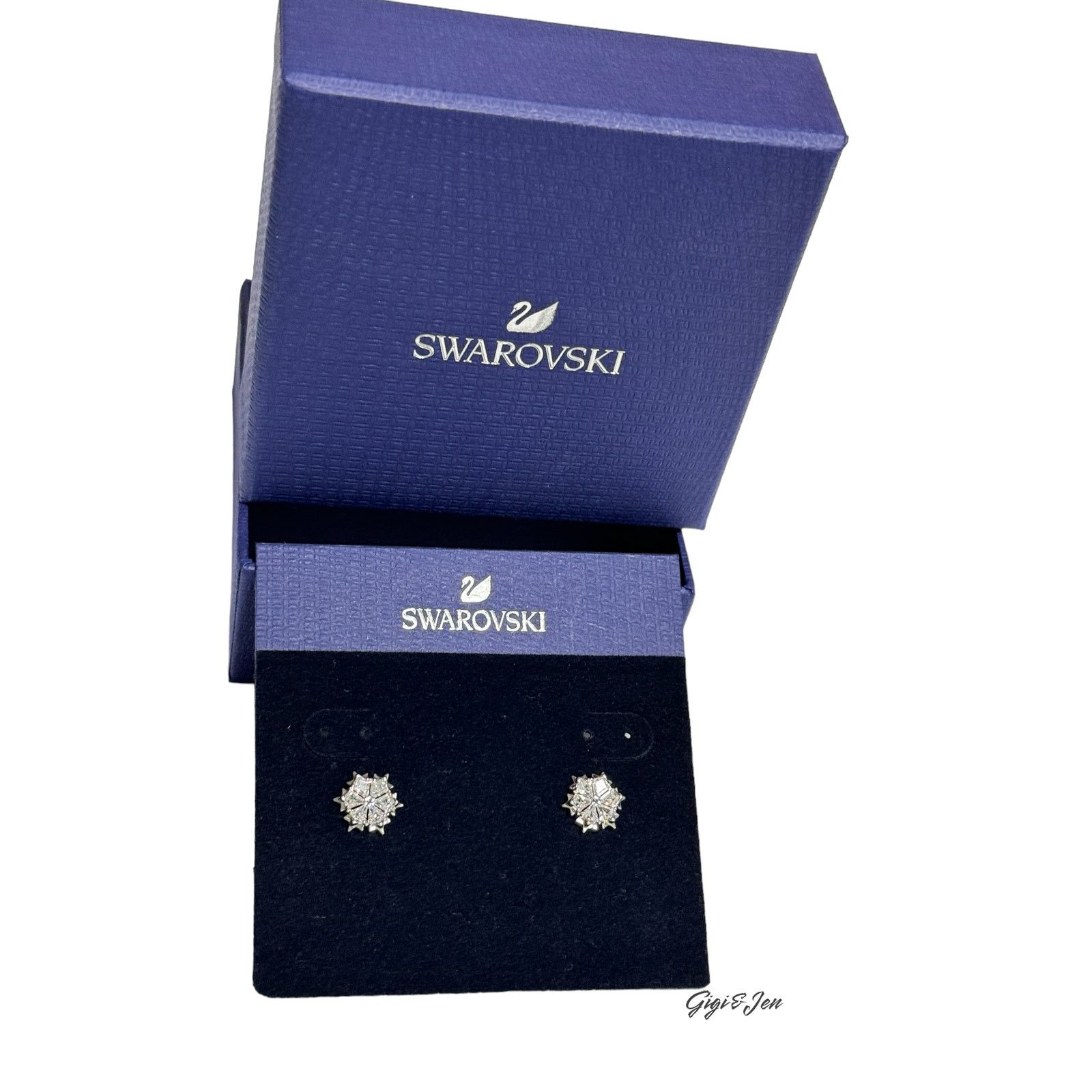 Swarovski Swarovski Magic stud earrings Snowflake, White Size ONE SIZE - 2 Thumbnail