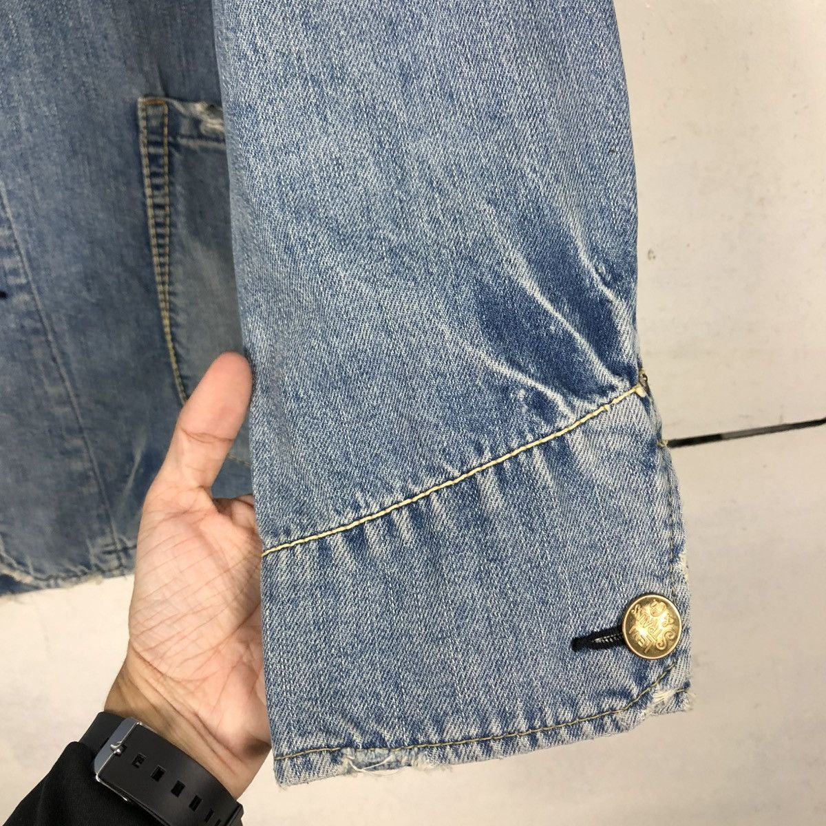 Levi's 🔥VINTAGE CHORE WORKER DENIM JACKET LEVI’S REDLOOP Size US L / EU 52-54 / 3 - 17 Thumbnail