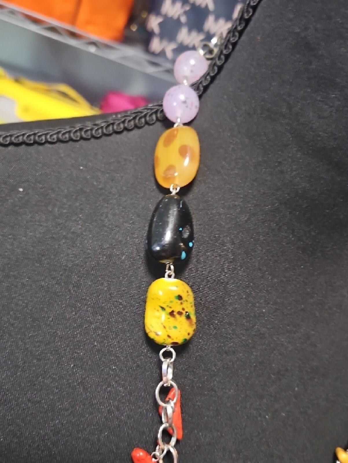 Other Multicolor Bead Statement Necklace - Colorful Size ONE SIZE - 5 Thumbnail