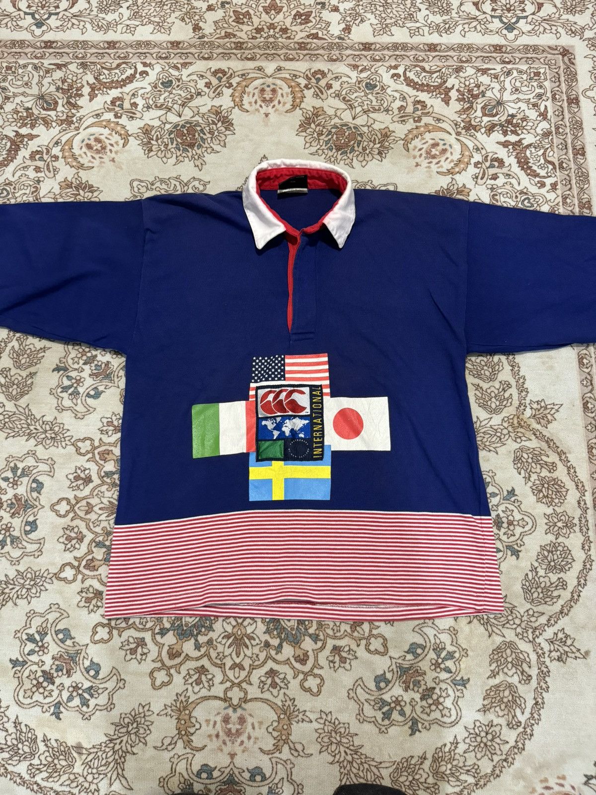 Canterbury of New Zealand × Vintage Canterburry New Zealand International Polo Rugby Size US M / EU 48-50 / 2 - 4 Thumbnail