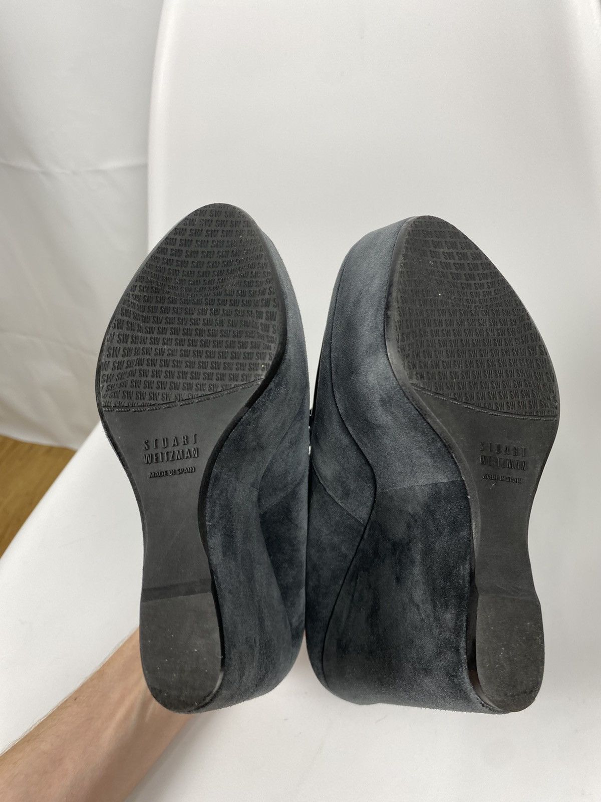 Stuart Weitzman Stuart Weitzman Suede Wedge Booties size 38 Size US 8 / IT 38 - 8 Thumbnail