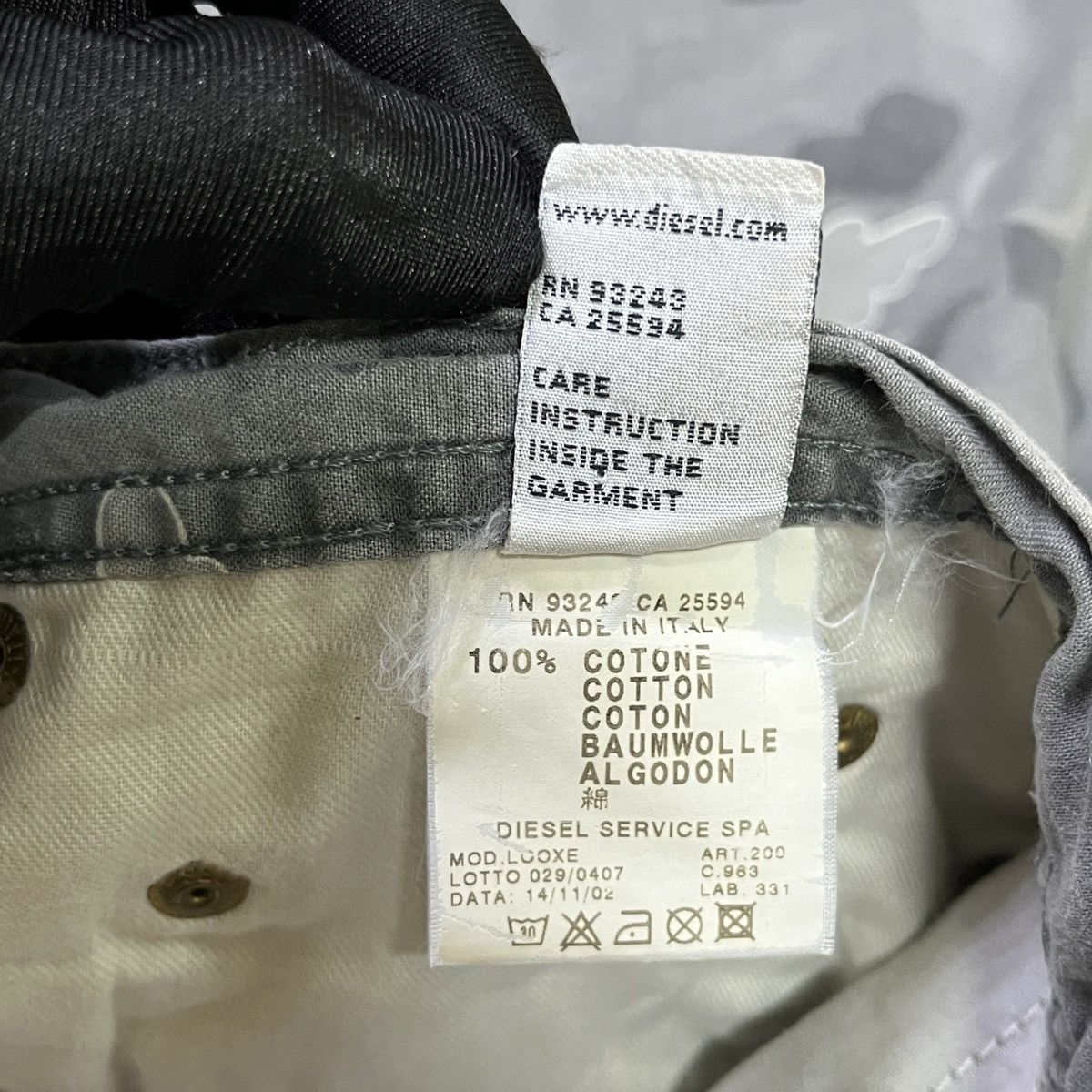 Diesel × Vintage Vintage Diesel Camouflage Baggy Pants Size US 32 / EU 48 - 9 Thumbnail