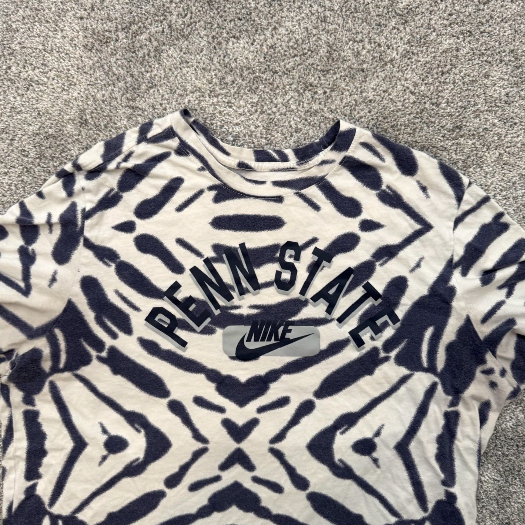 Nike Nike Penn State Shirt Mens XL Tie Dye Swoosh Graphic DH4158-100 Size US XL / EU 56 / 4 - 4 Thumbnail