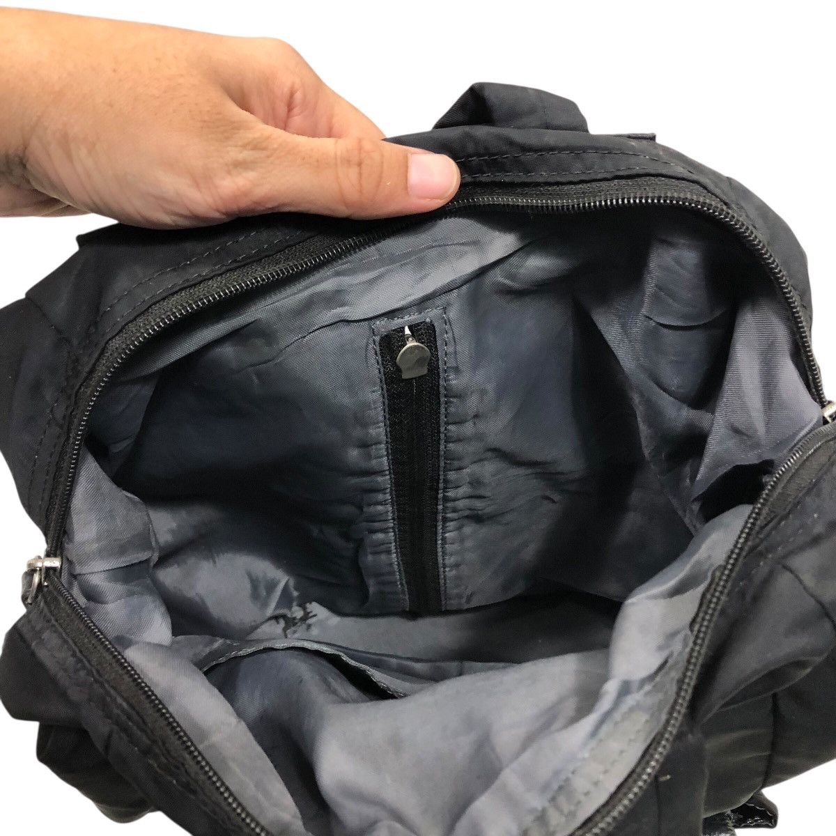 Yohji Yamamoto 📌Rich Black Bag Pack Biker Style Y'Saccs Bondage Design Size ONE SIZE - 11 Thumbnail