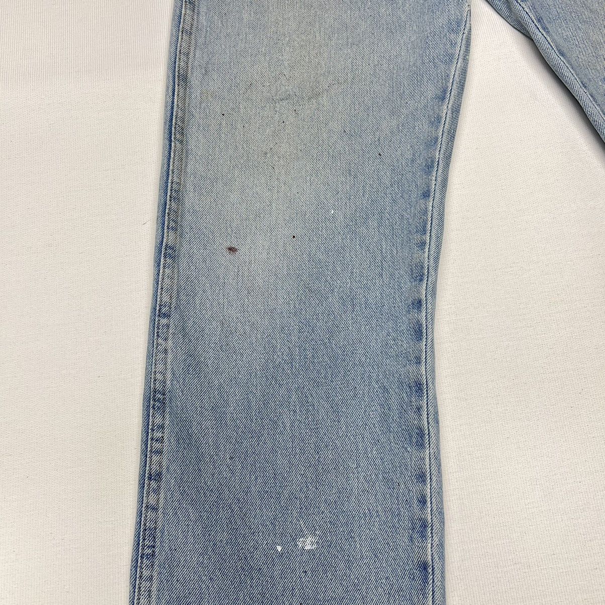 Vintage × Wrangler Wrangler Jeans Blue Straight Ripped Faded Denim Worn Y2K Size US 33 - 5 Thumbnail