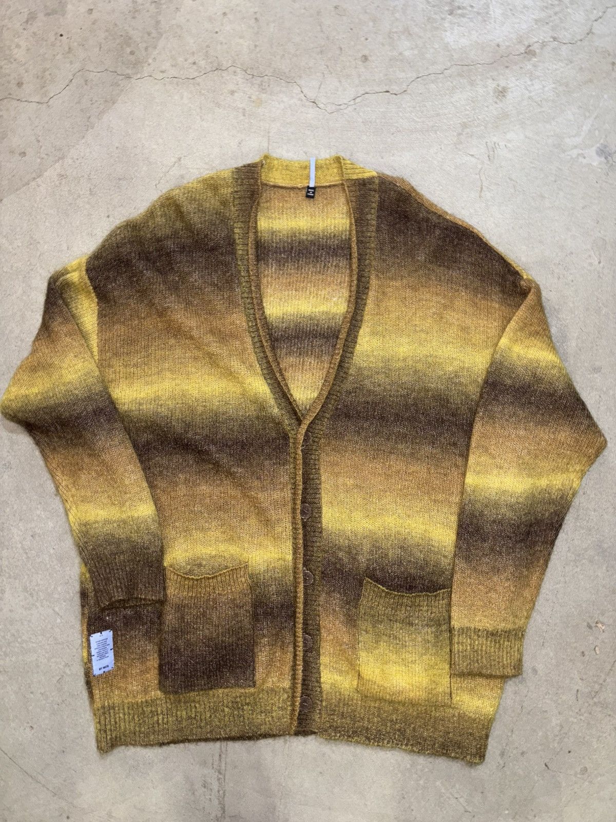 McQ Alexander McQueen Alexander McQueen (McQ) Grow Up Striped Knitted Cardigan Size US L / EU 52-54 / 3 - 1 Thumbnail