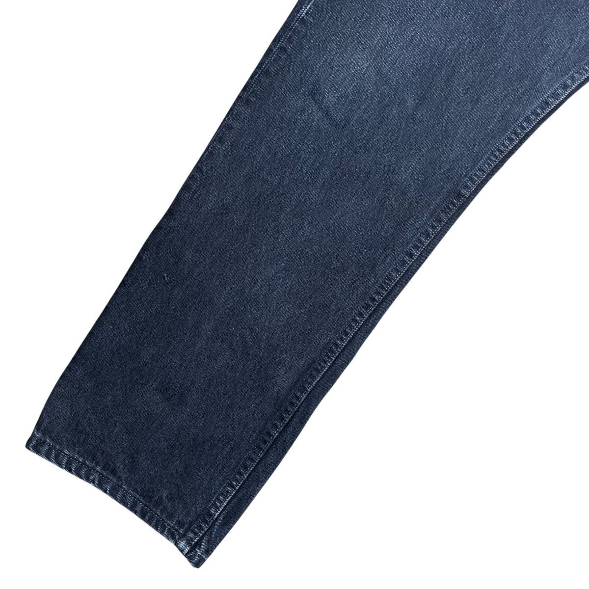 Levi's 1990s Levi’s 501 Button Fly Made In USA Black Denim Jeans Size US 35 - 8 Thumbnail