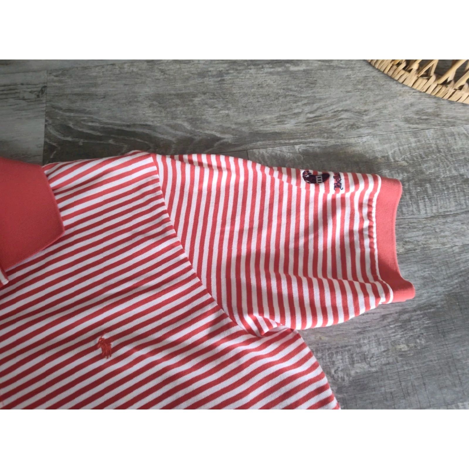 Ralph Lauren Ralph Lauren Polo Golf Shirt Mens Large Pink Striped Classic Logo Bellerive Country Club 90s Preppy Size US L / EU 52-54 / 3 - 4 Thumbnail