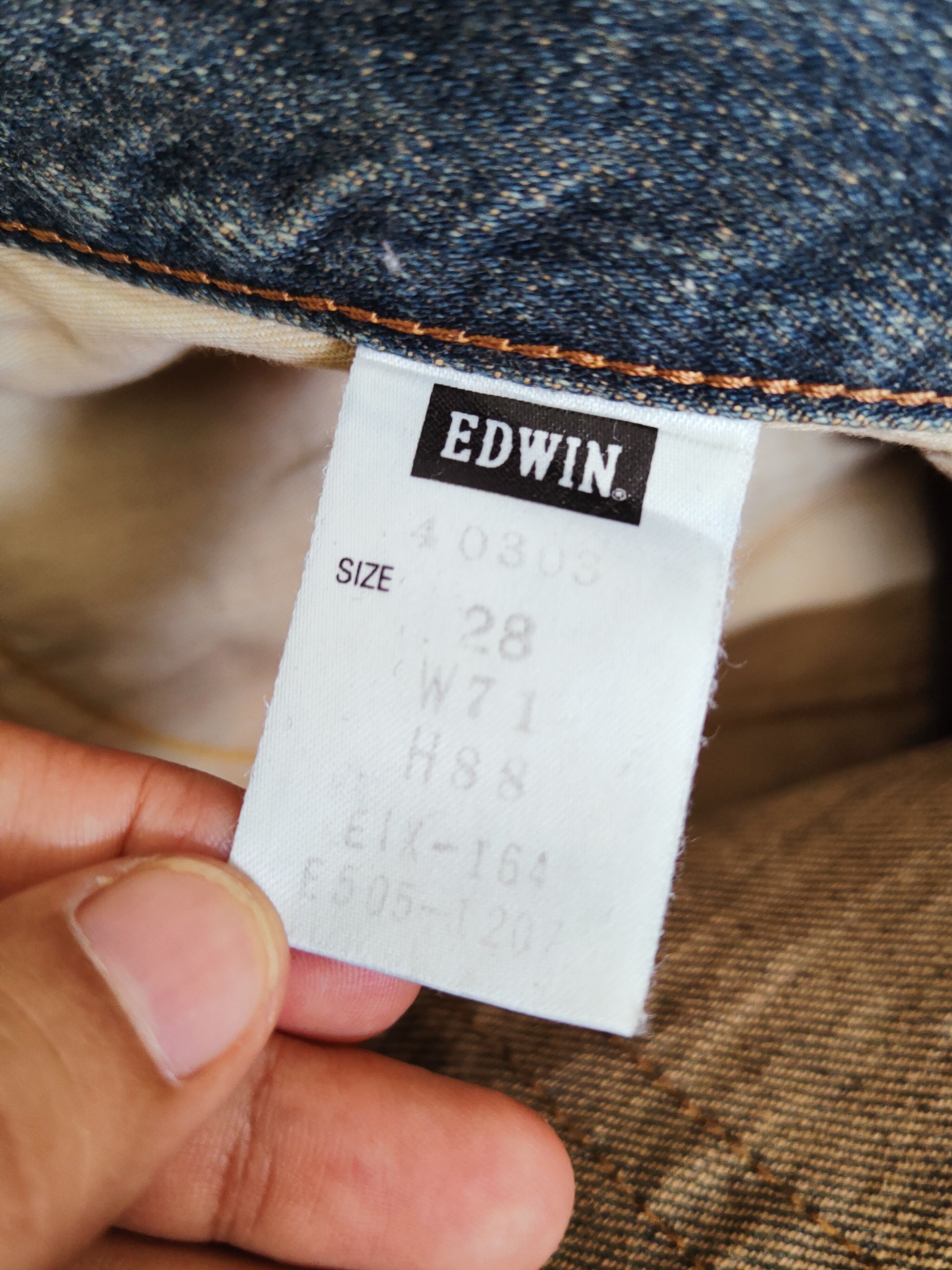 Edwin Edwin Black Distressed Ripped Jeans #S2696 Size US 28 / EU 44 - 16 Thumbnail