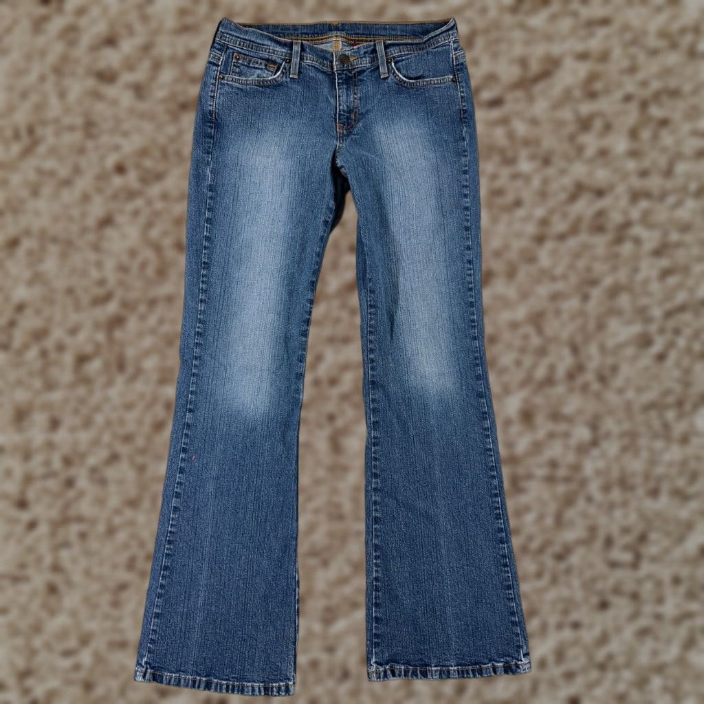 Vintage Bongo Jeans Women 5 Blue Denim Skinny Low Rise Cotton Blend Stretch 26x27 Jeans Women's Blue Skinny 5-Pocket Distressed Modern Denim Style Mens? Size 27" / US 4 / IT 40 - 1 Thumbnail