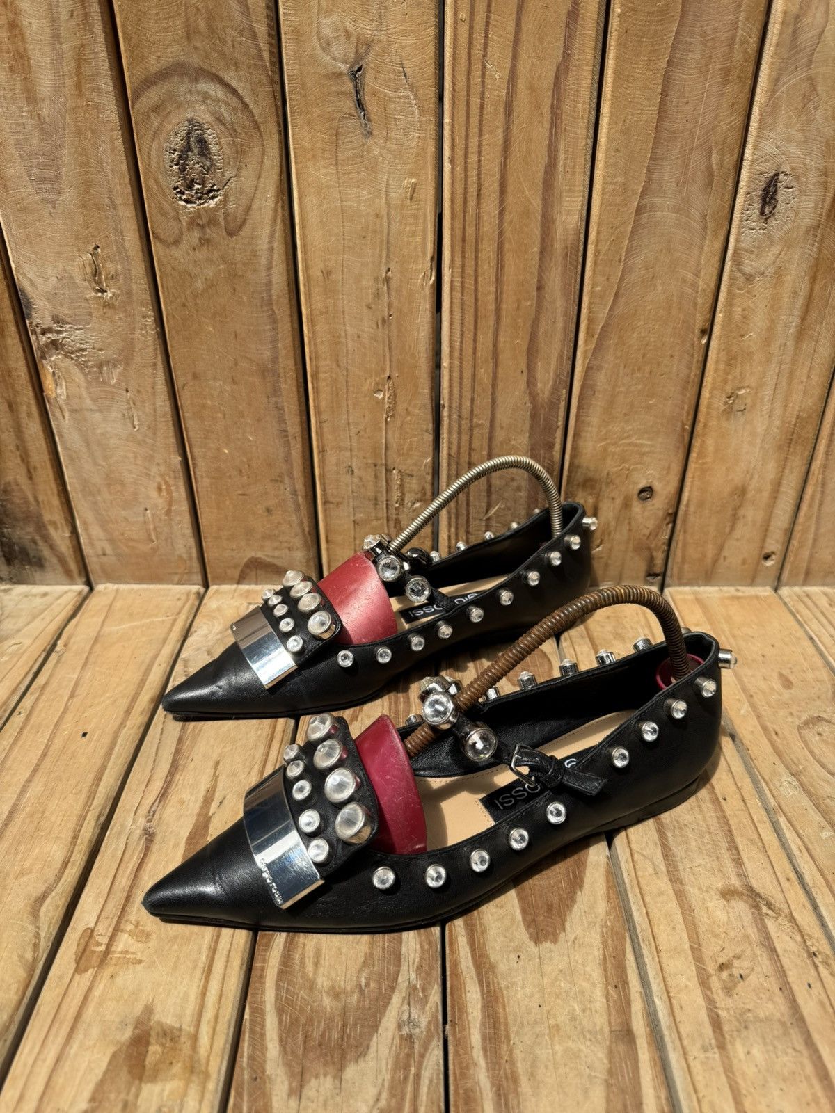 Sergio Rossi Sergio Rossi black women’s leather flats EUR 36 US 6 Size US 6 / IT 36 - 18 Thumbnail