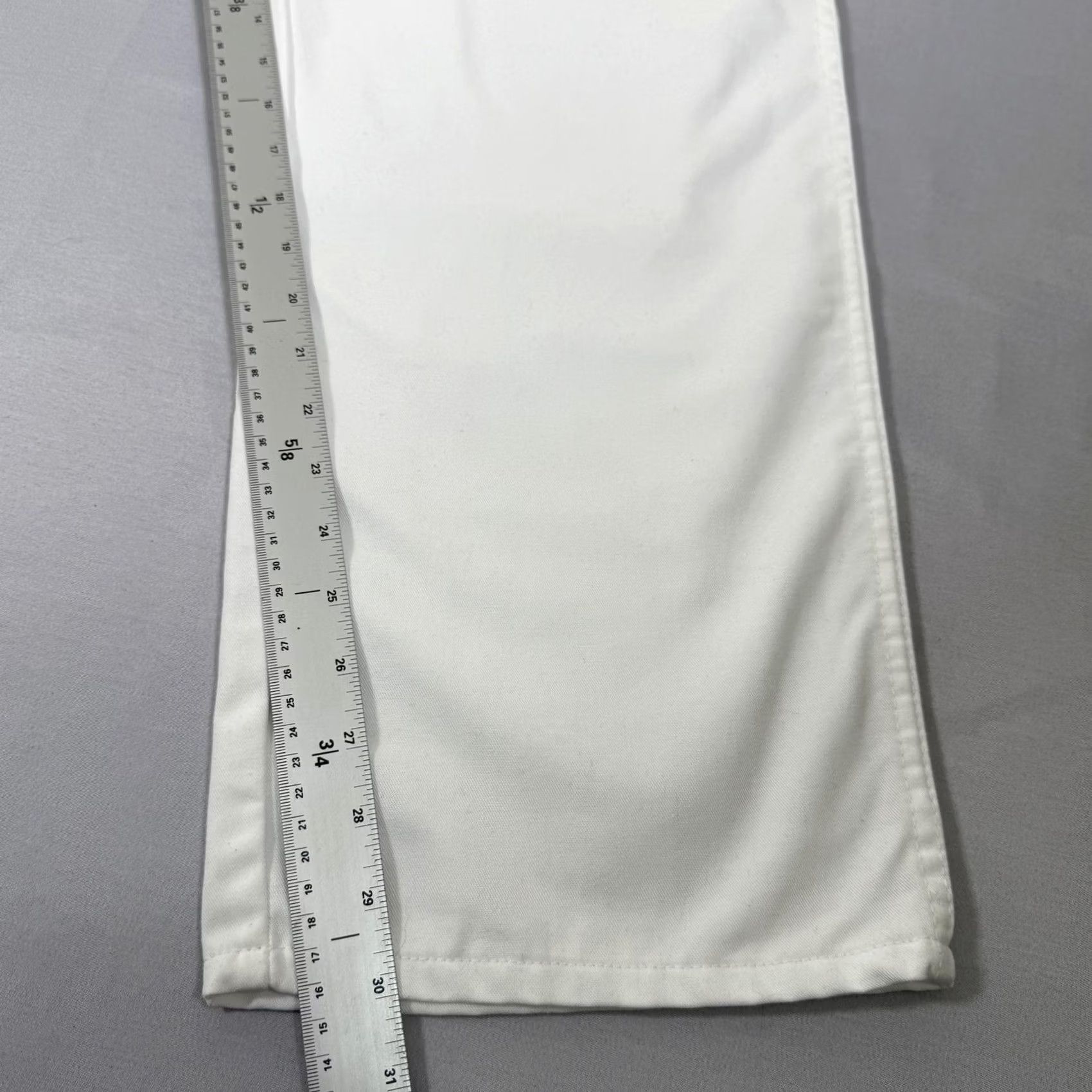 Dickies Dickies Pants Mens 36x30 White Canvas Carpenter Painter Workwear Hammer Loop Front Flat Front Zip Fly Size US 36 / EU 52 - 4 Thumbnail