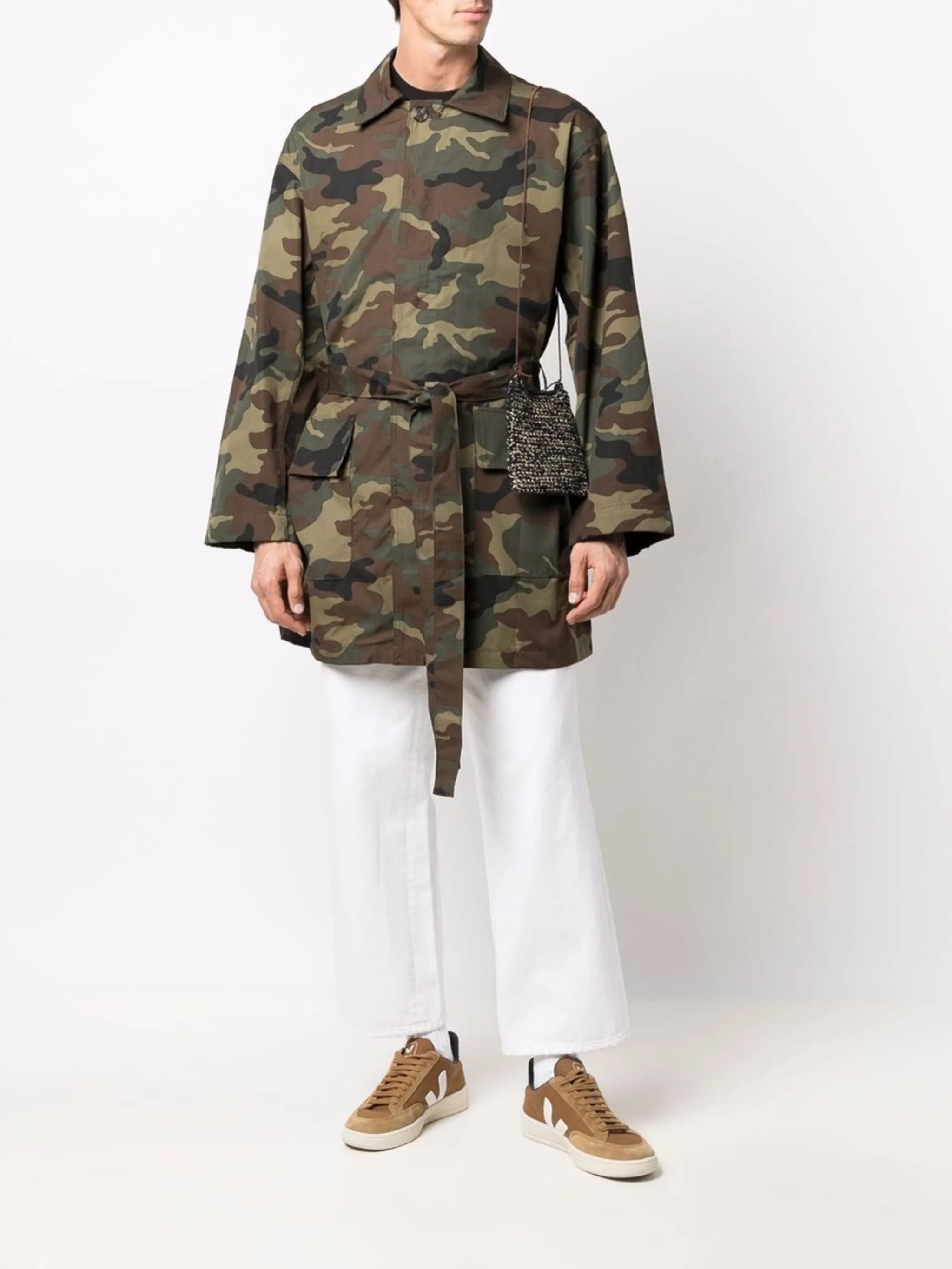 Fear of God o1y0125 Camouflage Belt Jacket in Military Green Size US M / EU 48-50 / 2 - 3 Thumbnail
