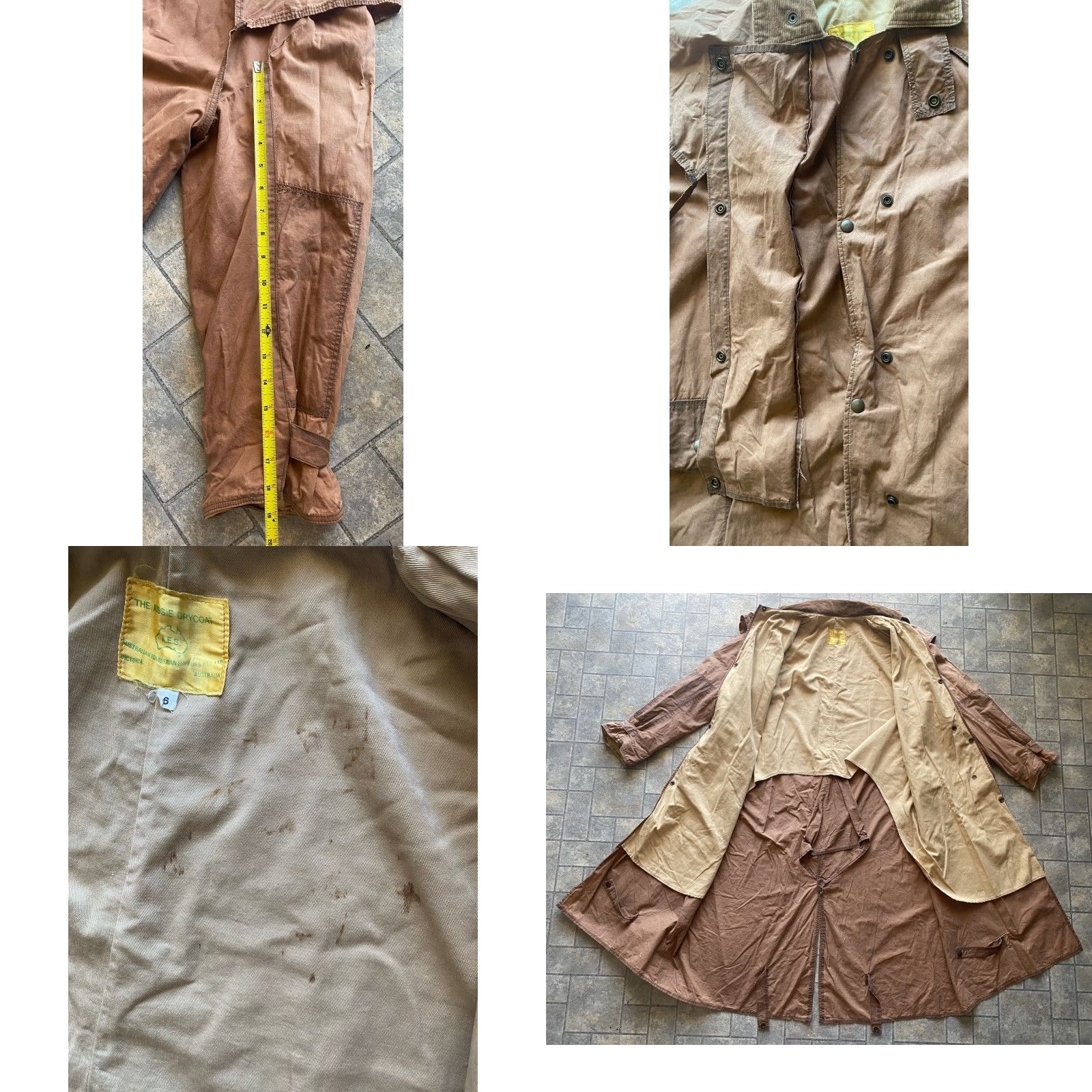 Vintage The Aussie Drycoat Coat Women 6 Waterproof Brown Duster Coat Womens 6 Vintage? Size M / US 6-8 / IT 42-44 - 10 Thumbnail