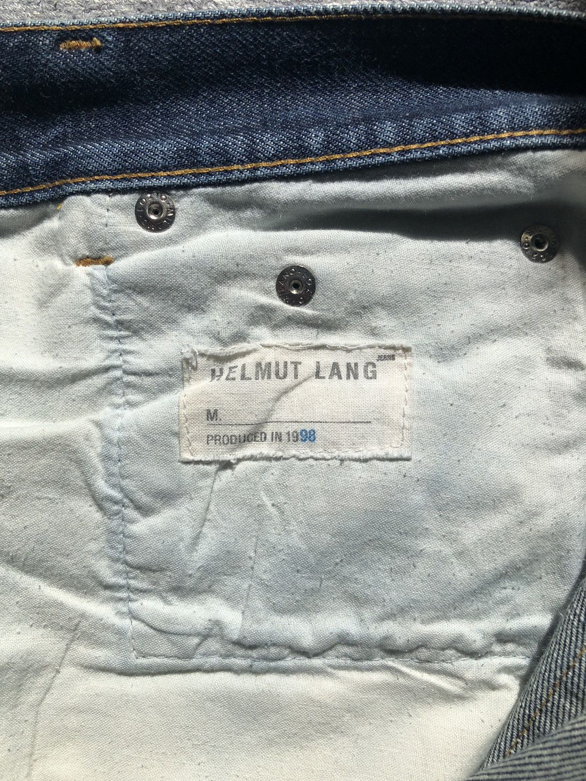 Helmut Lang 1998 Helmut Lang Vintage Denim Jeans Size US 31 - 3 Thumbnail