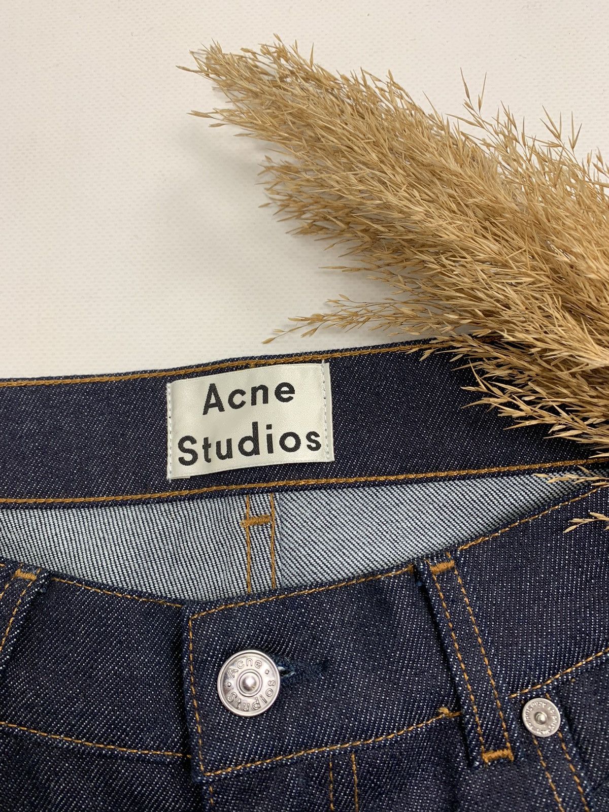 Acne Studios × Designer Acne Studious Regular Fit Navy Jeans Size US 34 / EU 50 - 12 Thumbnail