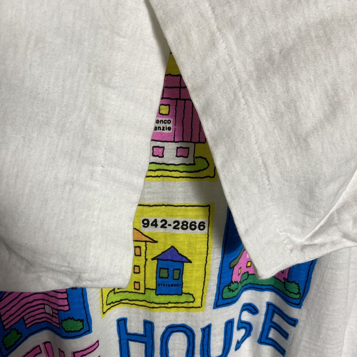 Vintage Vintage 90s The House Art Tee Size US L / EU 52-54 / 3 - 3 Thumbnail