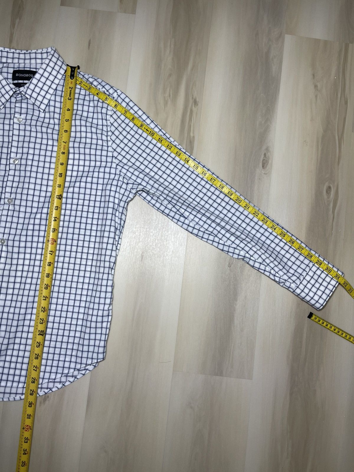 Bonobos Bonobos Shirt Men’s Sz L Checkered Slim Fit Long Sleeve Size US L / EU 52-54 / 3 - 5 Thumbnail