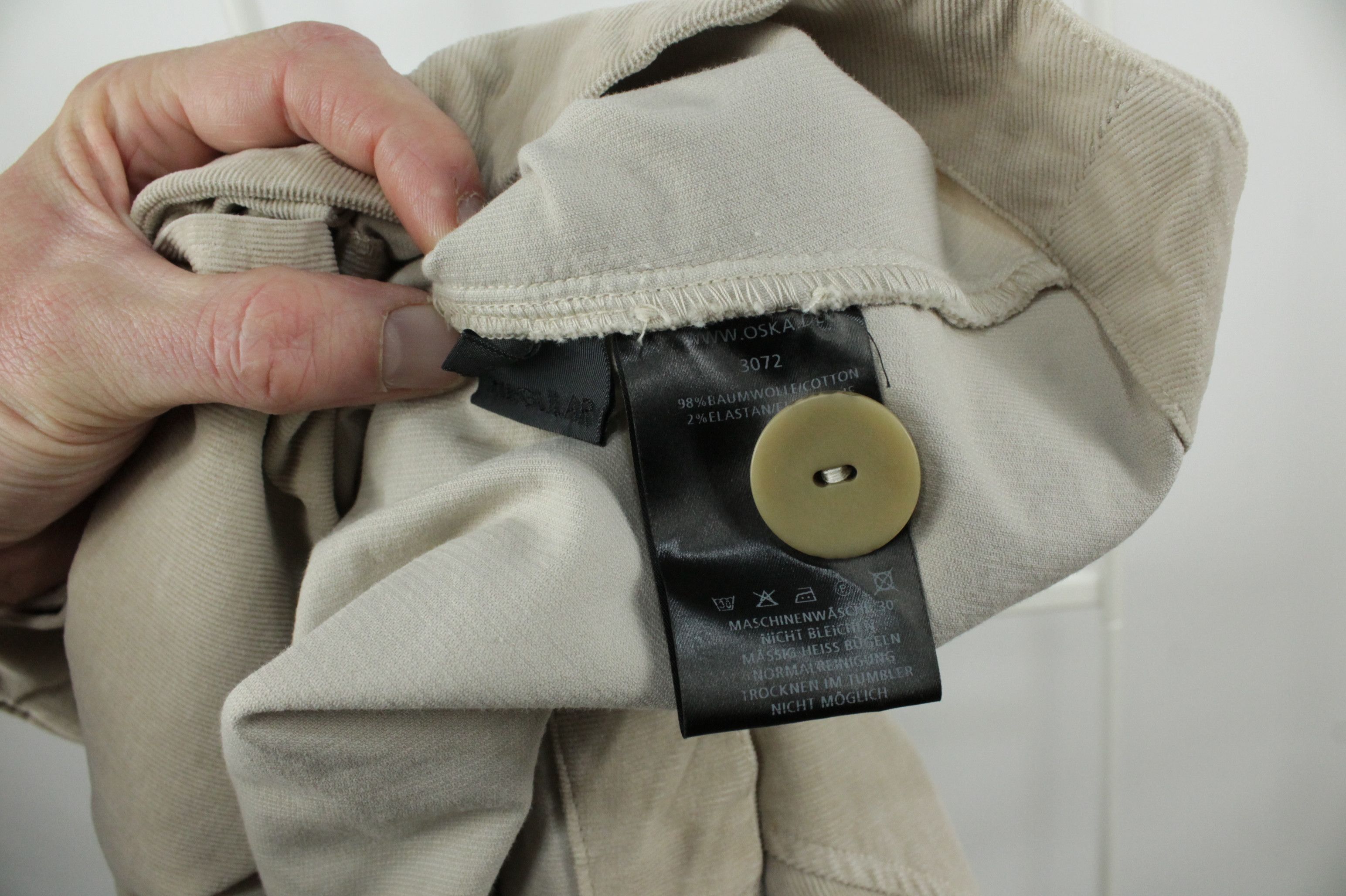 OSKA Oska Beige Corduroy Wide Fit Jacket Size M / US 6-8 / IT 42-44 - 10 Thumbnail