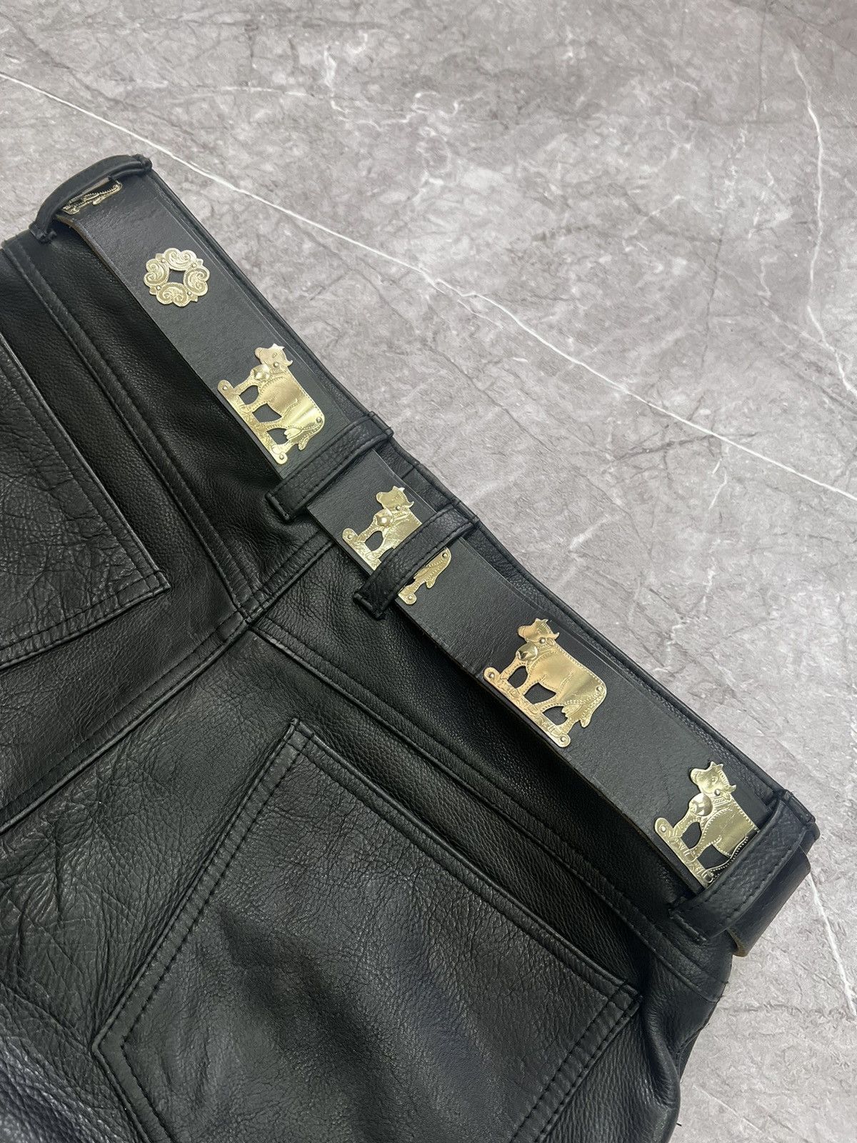 Vintage SALE✅✅Super STUDDED BELT *Kapital Style LEATHER Y2K Size ONE SIZE - 7 Thumbnail