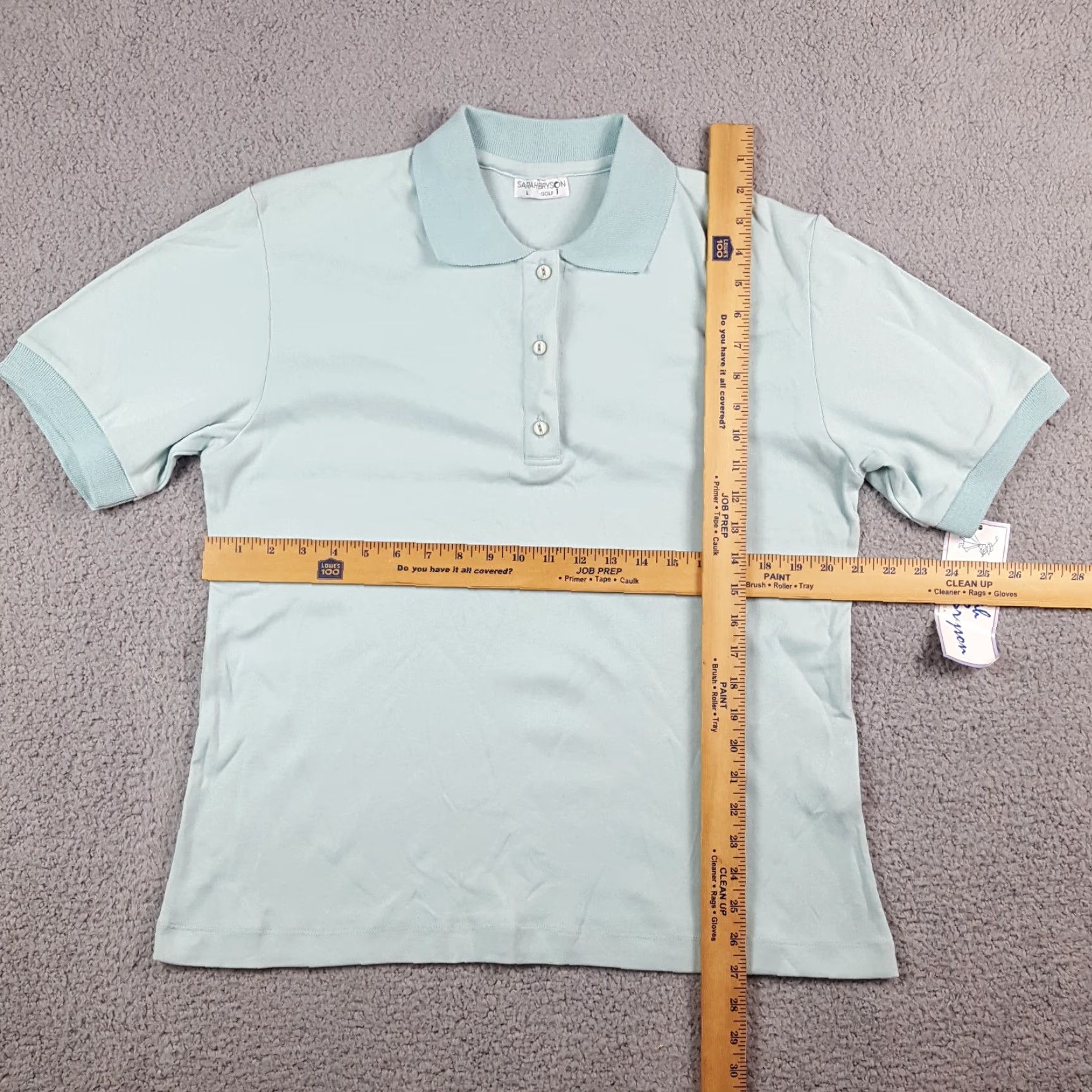 Vintage Vintage Sarah Bryson Women's Polo Shirt L Short Sleeve Blue Retro Golf Tennis Preppy 90s Size L / US 10 / IT 46 - 5 Thumbnail