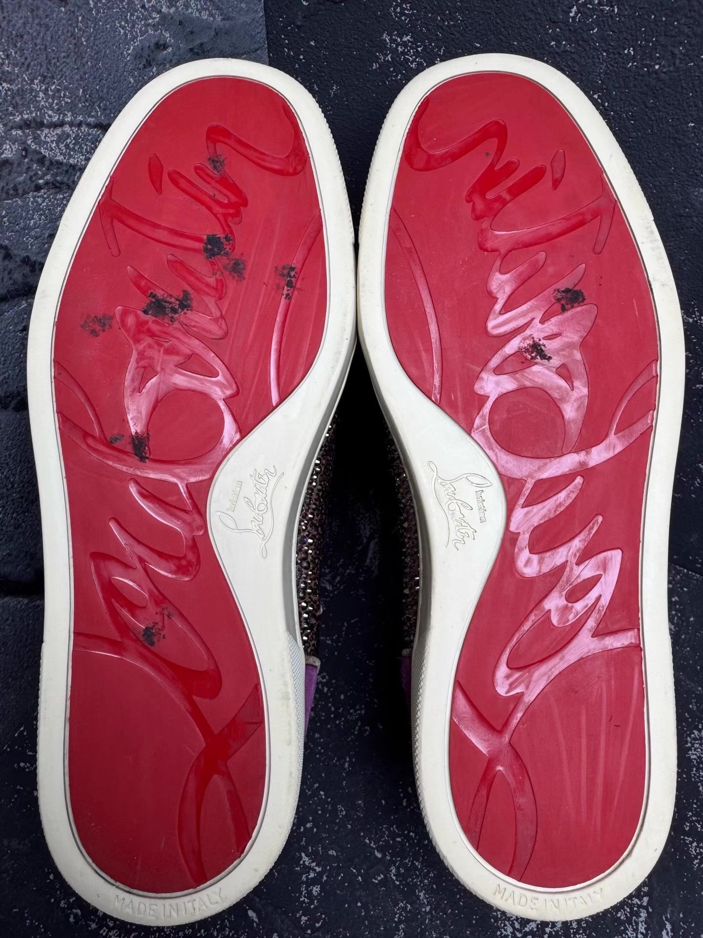 Christian Louboutin Christian Louboutin High-TopSneakers with Full Crystals Q10 Size US 6 / IT 36 - 3 Thumbnail