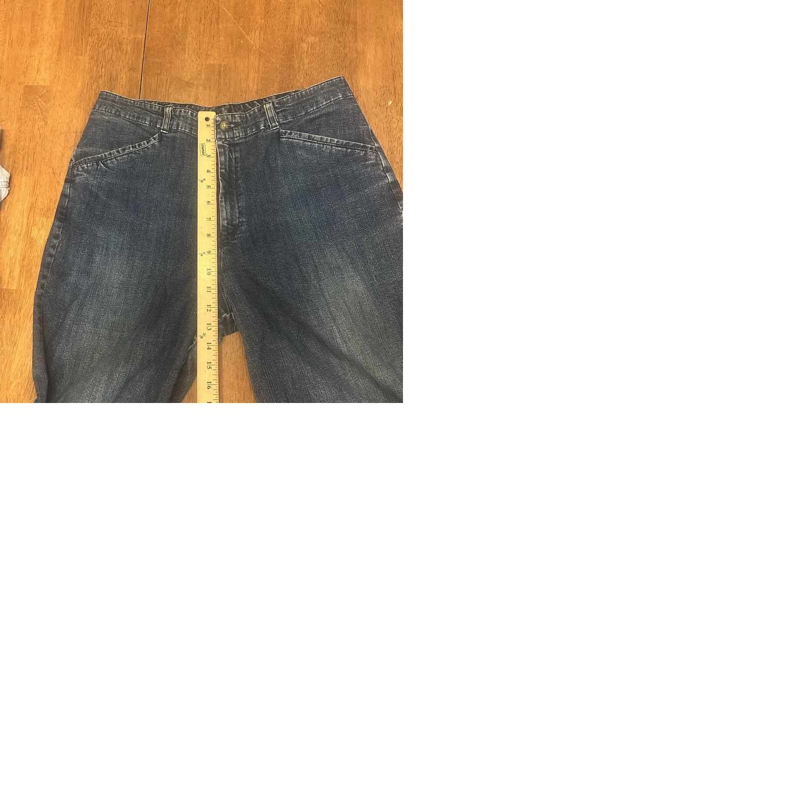 Vintage VINTAGE Sailor Denim Jeans 33x30 70s 80s Workwear Straight Wide Leg Blue Talon Size US 33 - 9 Thumbnail