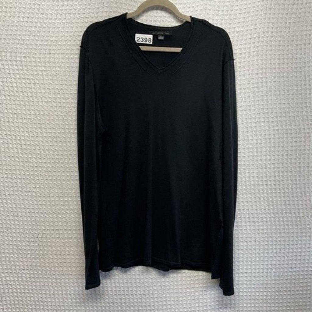 John Varvatos John Varvatos Black Wool Blend VNeck Sweater Pullover Men XL Size US XL / EU 56 / 4 - 1 Thumbnail