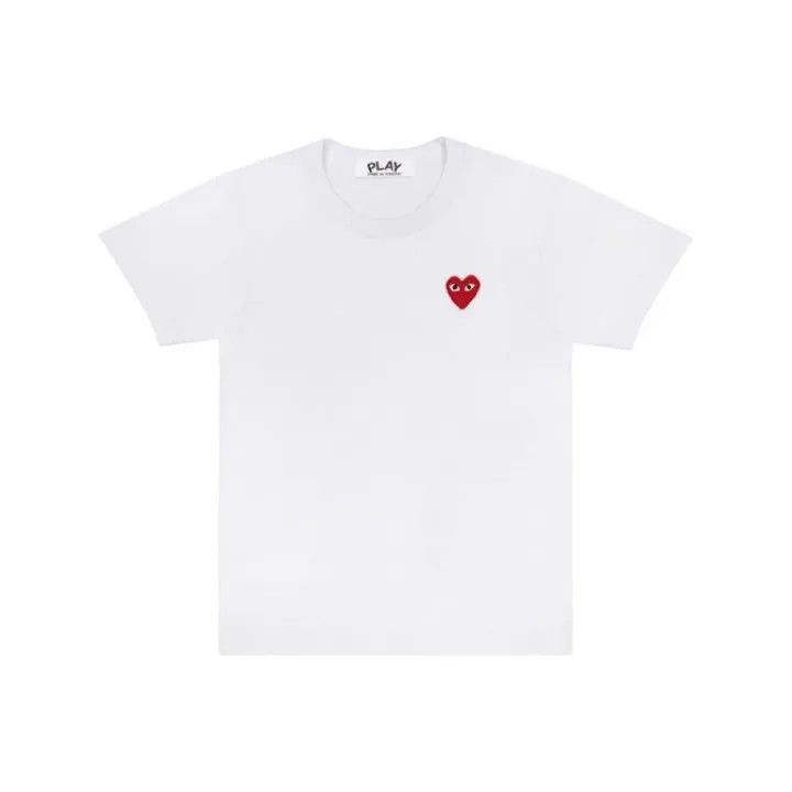Comme des Garcons Comme des Garçons Play Red Heart Short Sleeve T-Shirt 0079 Size XS / US 0-2 / IT 36-38 - 1 Thumbnail