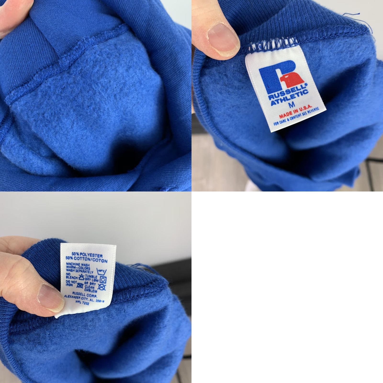 Russell Athletic VINTAGE Russell Athletic Hoodie Men M Royal Blue Fleece 2000 Sweatshirt Pullover Casual Athletic Doorway? Size US M / EU 48-50 / 2 - 8 Thumbnail