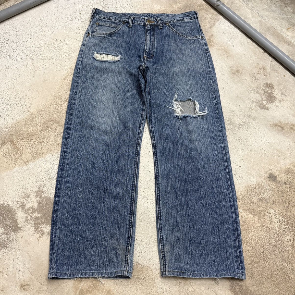 Lee Vintage Distressed Lee Denim Pants Size US 34 / EU 50 - 3 Thumbnail