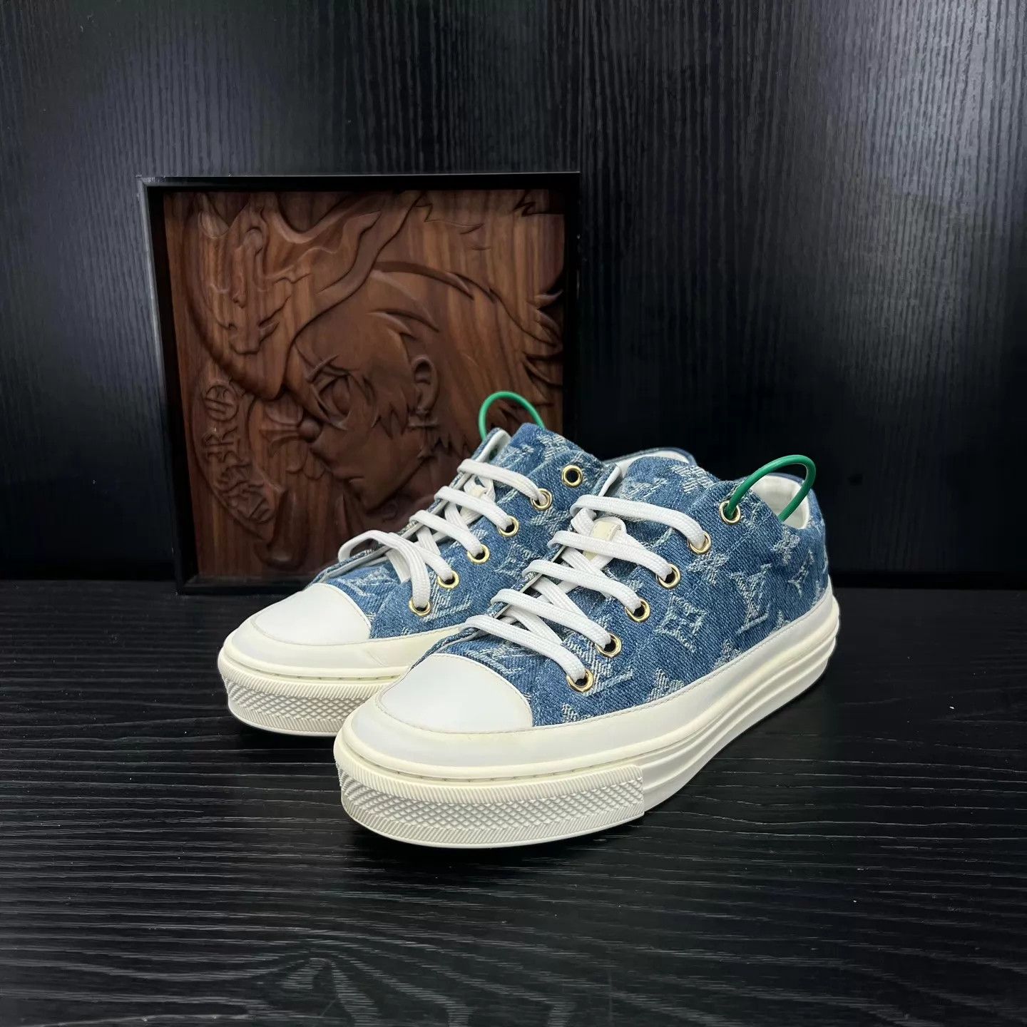 Louis Vuitton LV Stellar Denim Blue 35.5 Like New Size US 5 / IT 35 - 1 Thumbnail