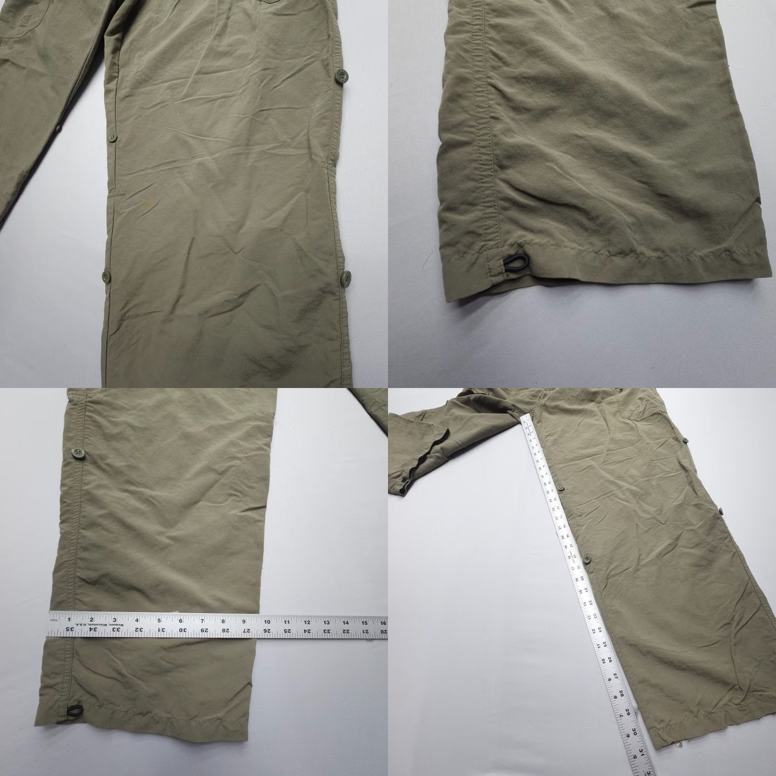 Royal Robbins VTG Royal Robbins Cargo Pants Mens Large Green Elastic Waist Pockets 90s Gorpcore Baggy Cargo Style Shirt? Size US 33 - 8 Thumbnail
